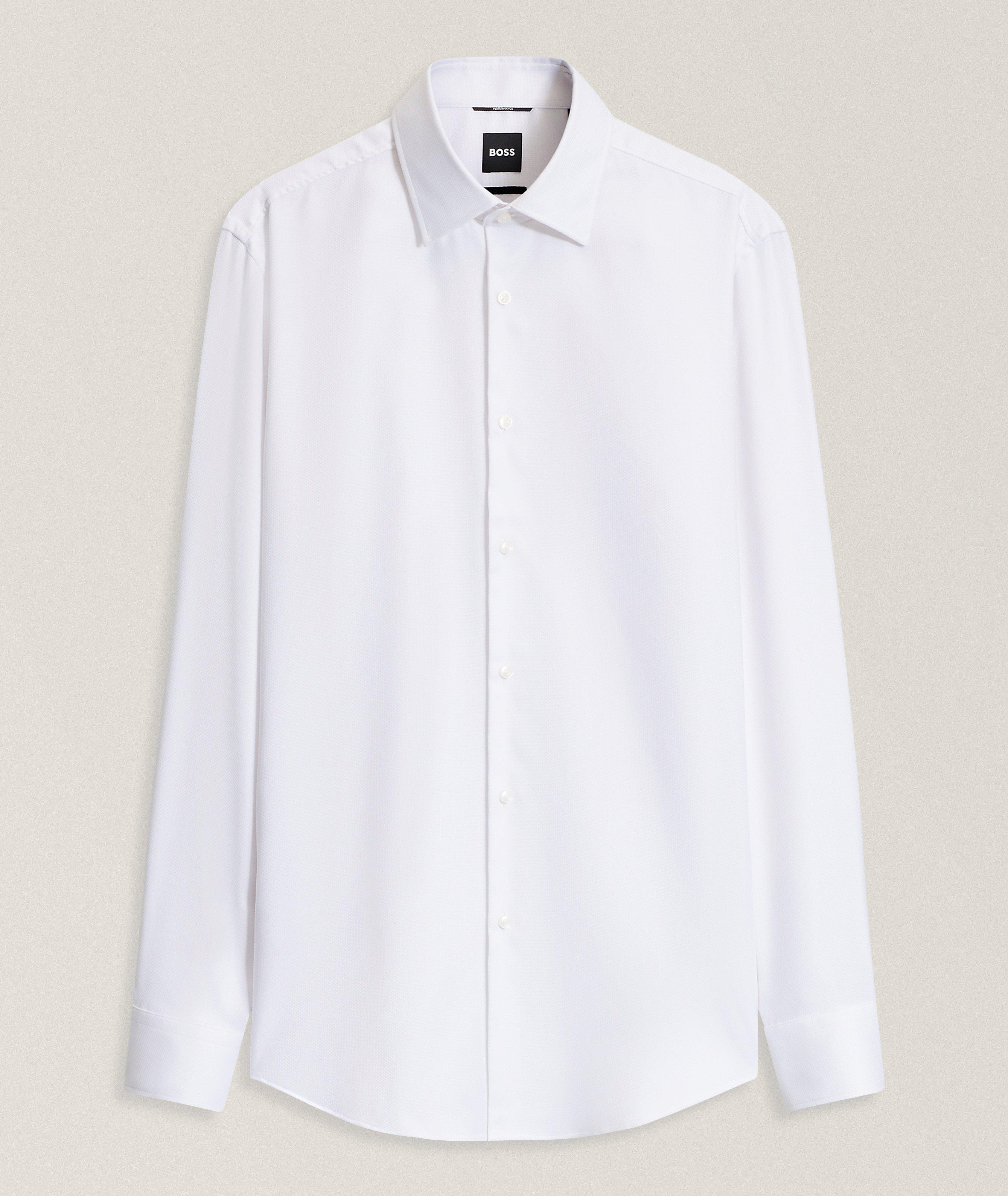 BOSS Slim-Fit Hank Cotton-Blend Dress Shirt
