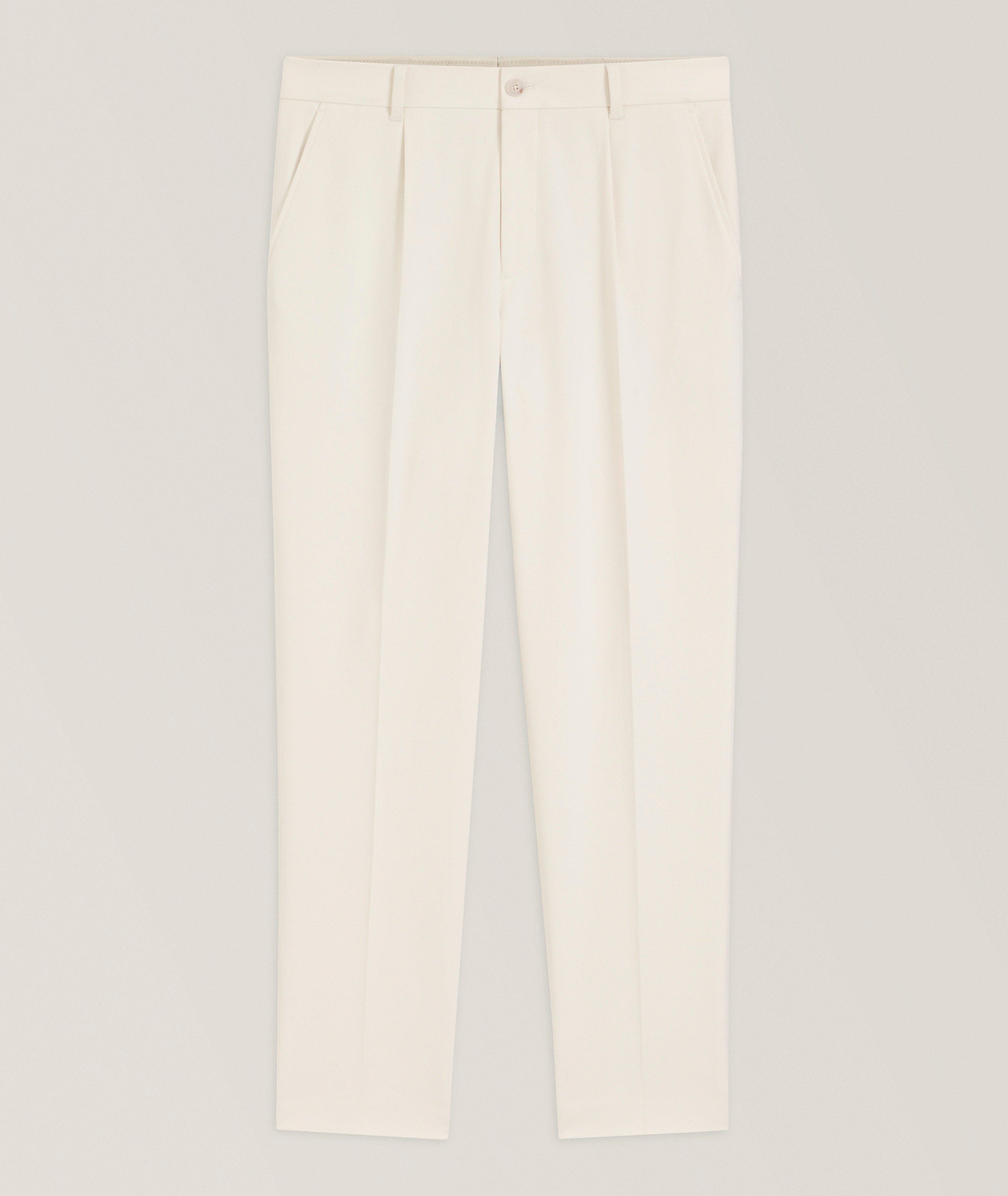 BOSS Cotton Perin Tapered Dress Pants