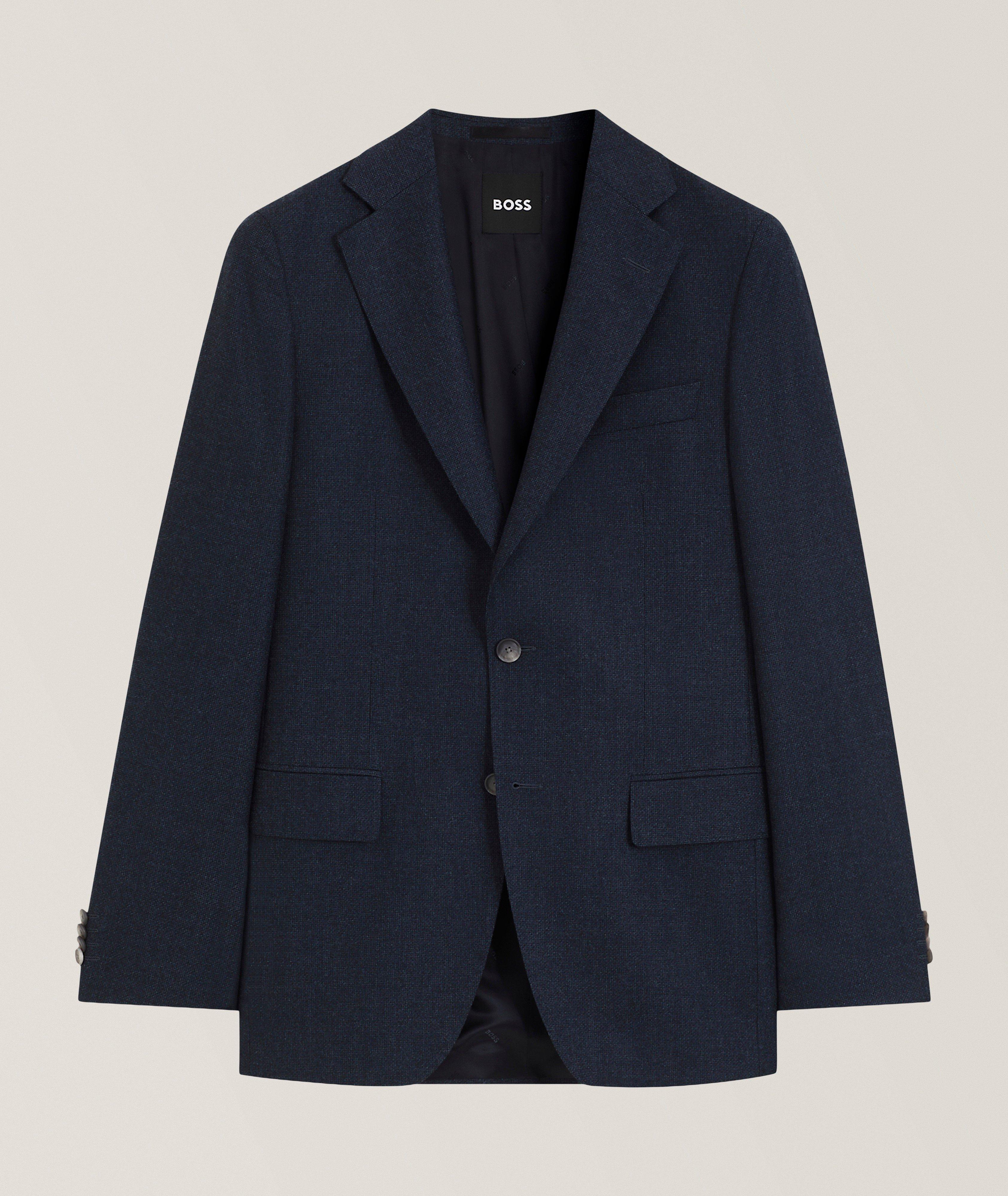 BOSS Veston sport laine vierge coupe-ajustée