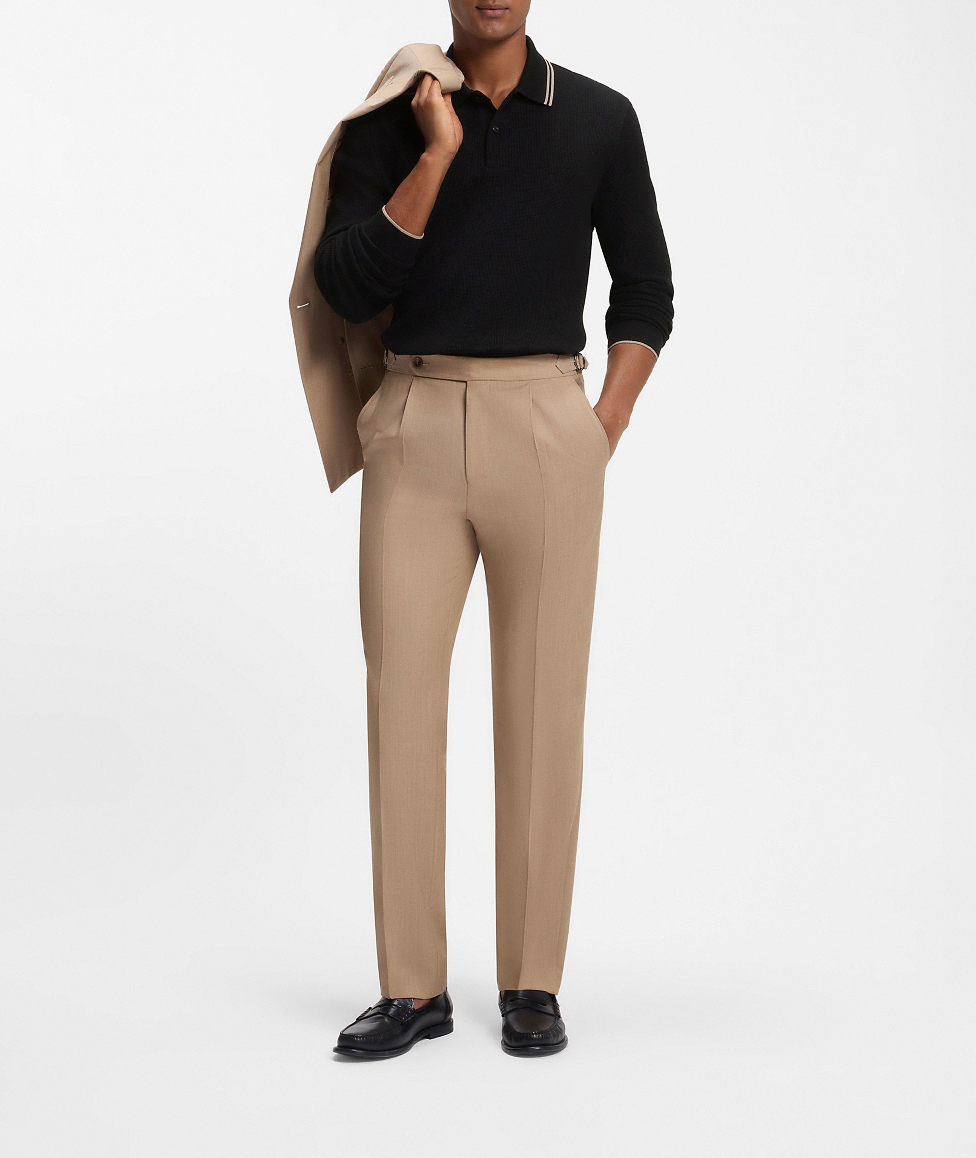 Pittman Waffle-Knit Stretch-Cotton Polo image 4