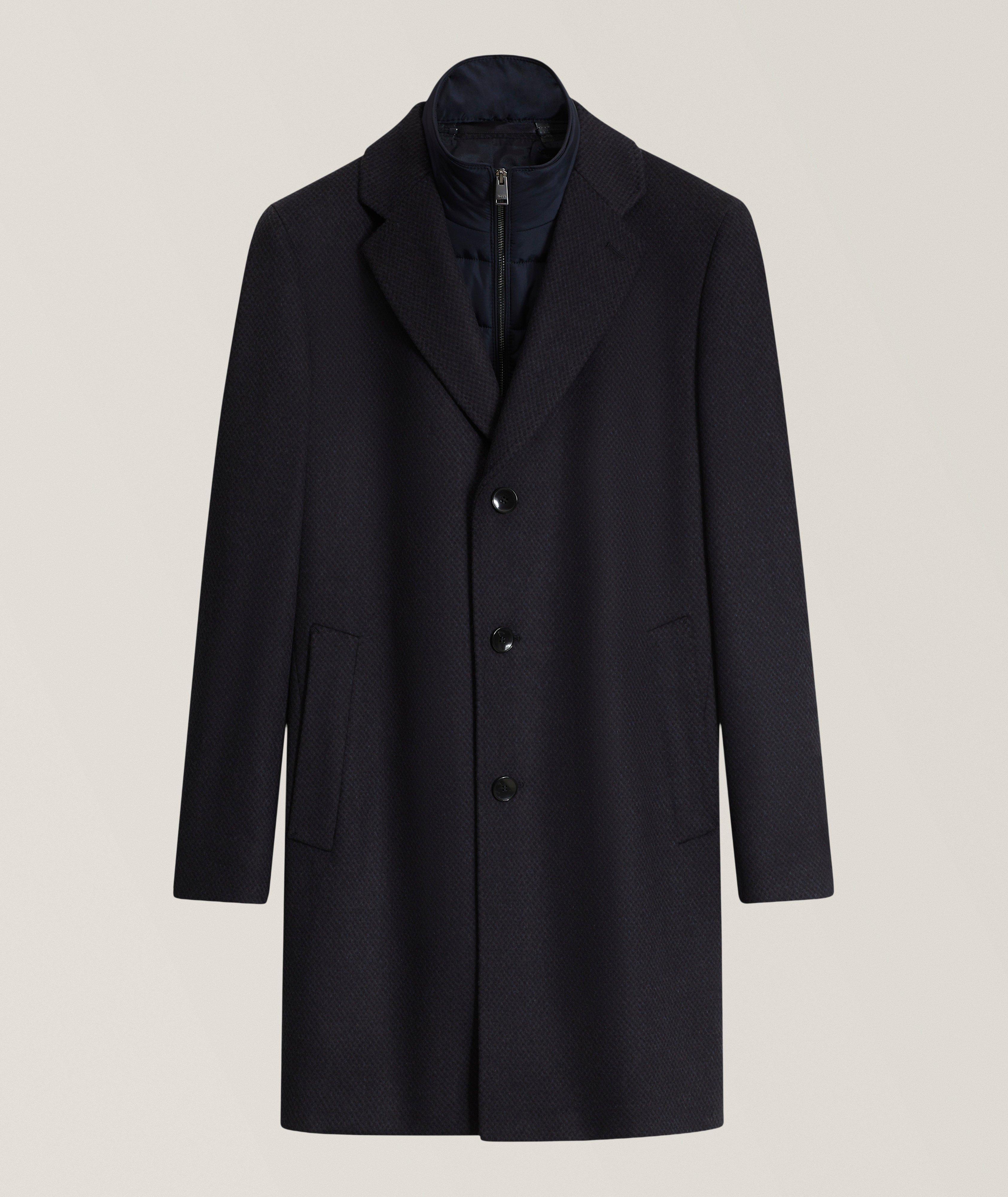BOSS Hyde Bib Wool-Cashmere Coat 