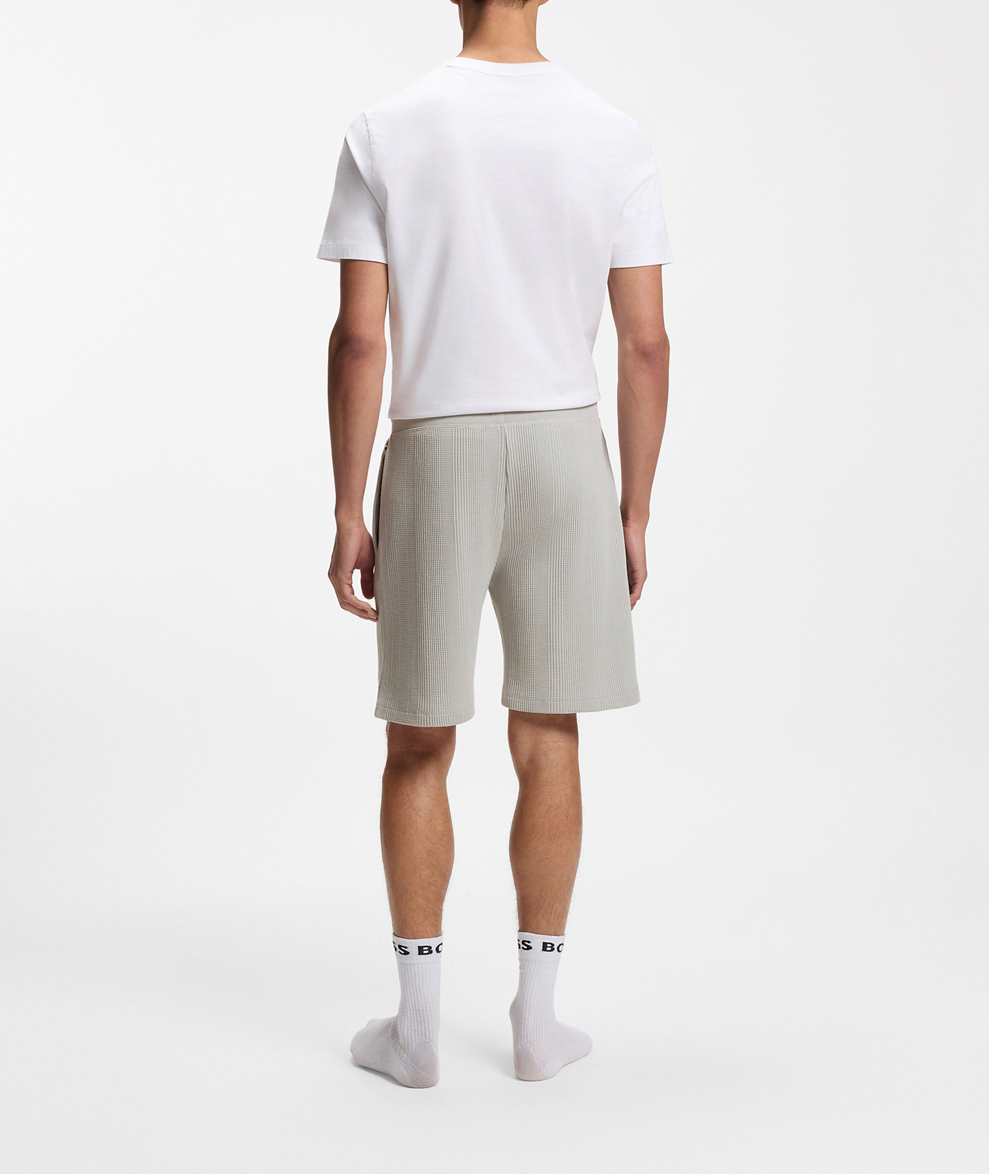 Waffle-Knit Cotton-Blend Shorts image 2