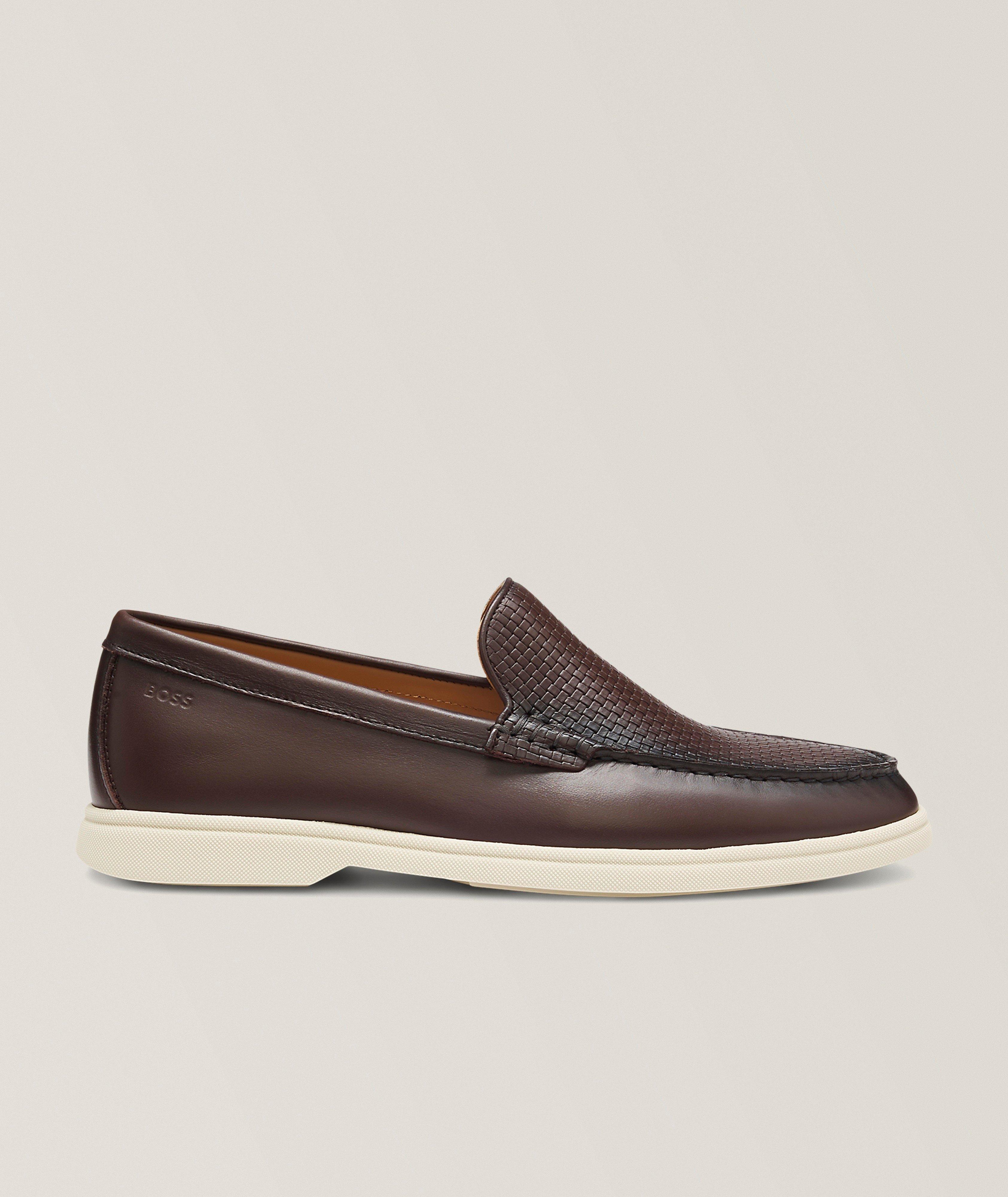 Flâneurs en cuir tressé Sienne image 0