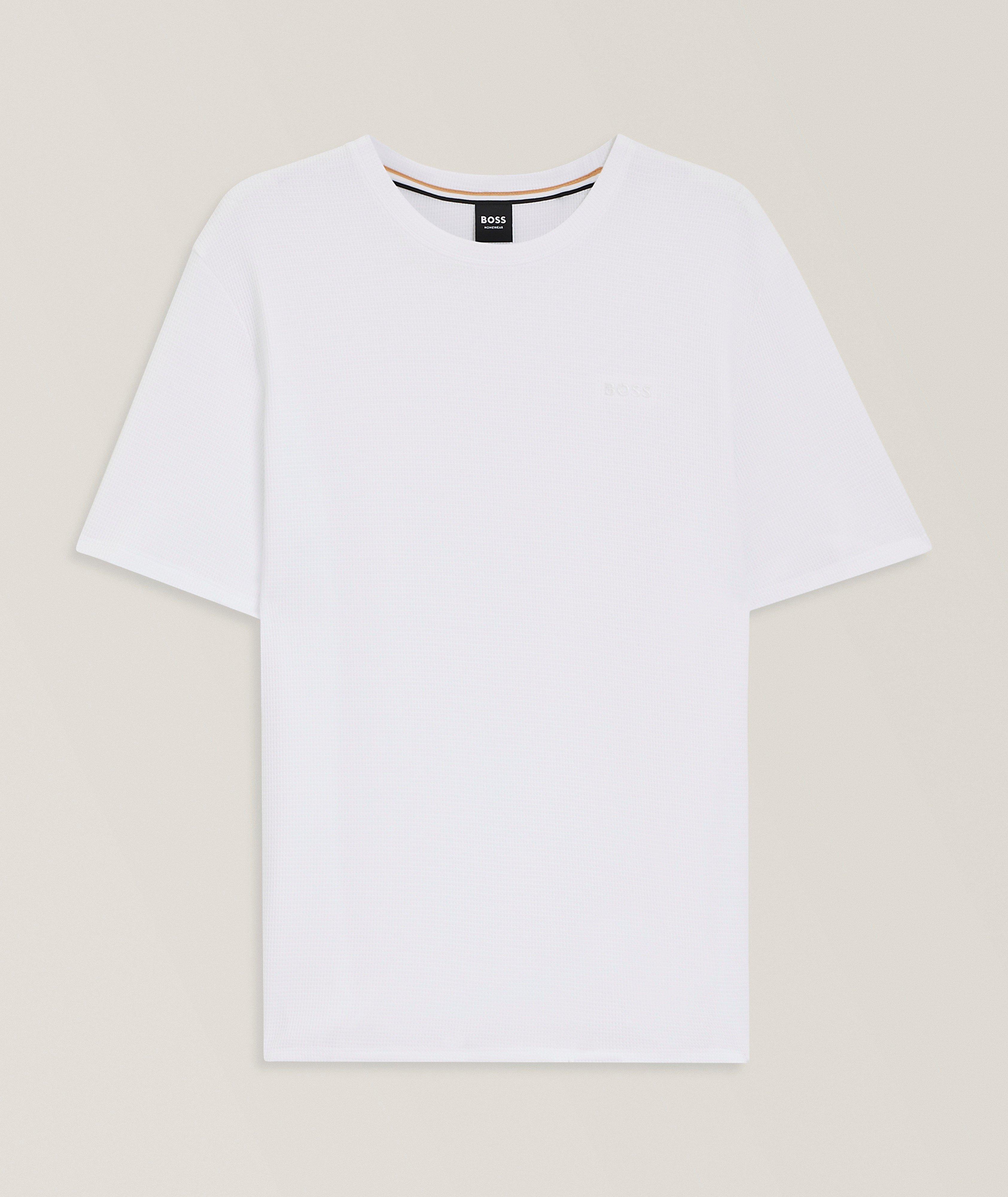 T-shirt pyjama coton-mélange gaufré image 0
