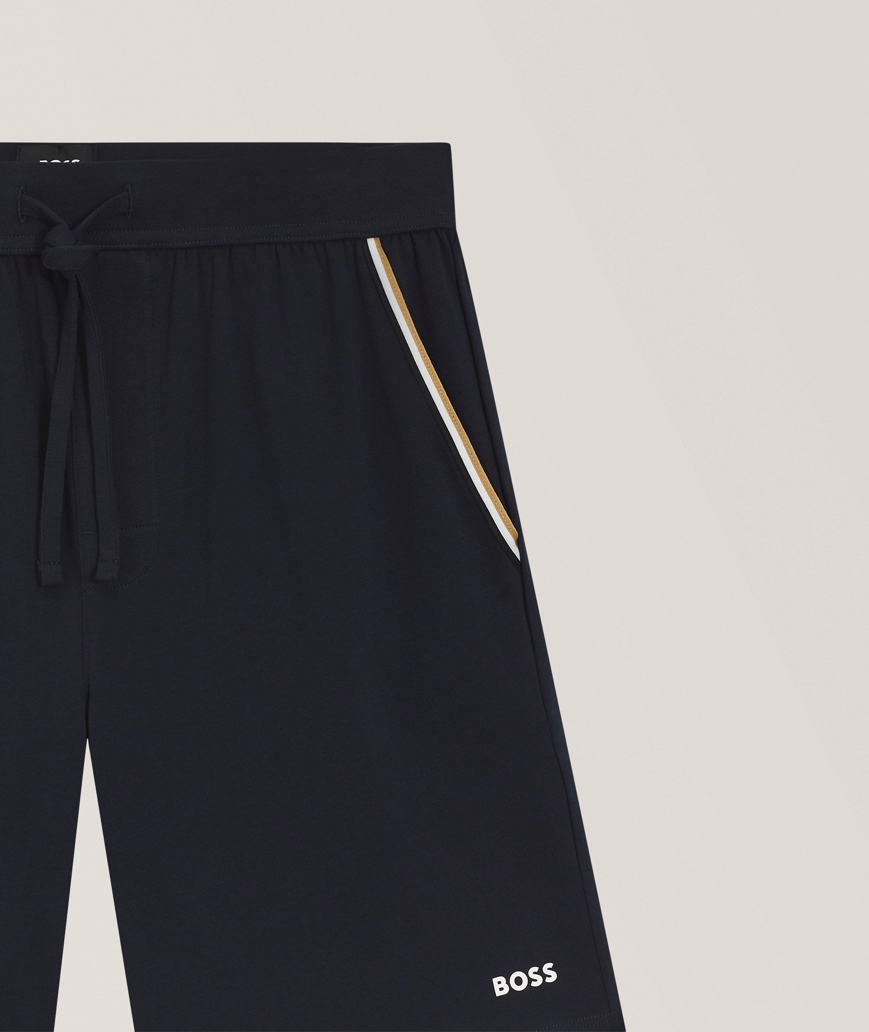 Stretch-Cotton Pajama Shorts image 1