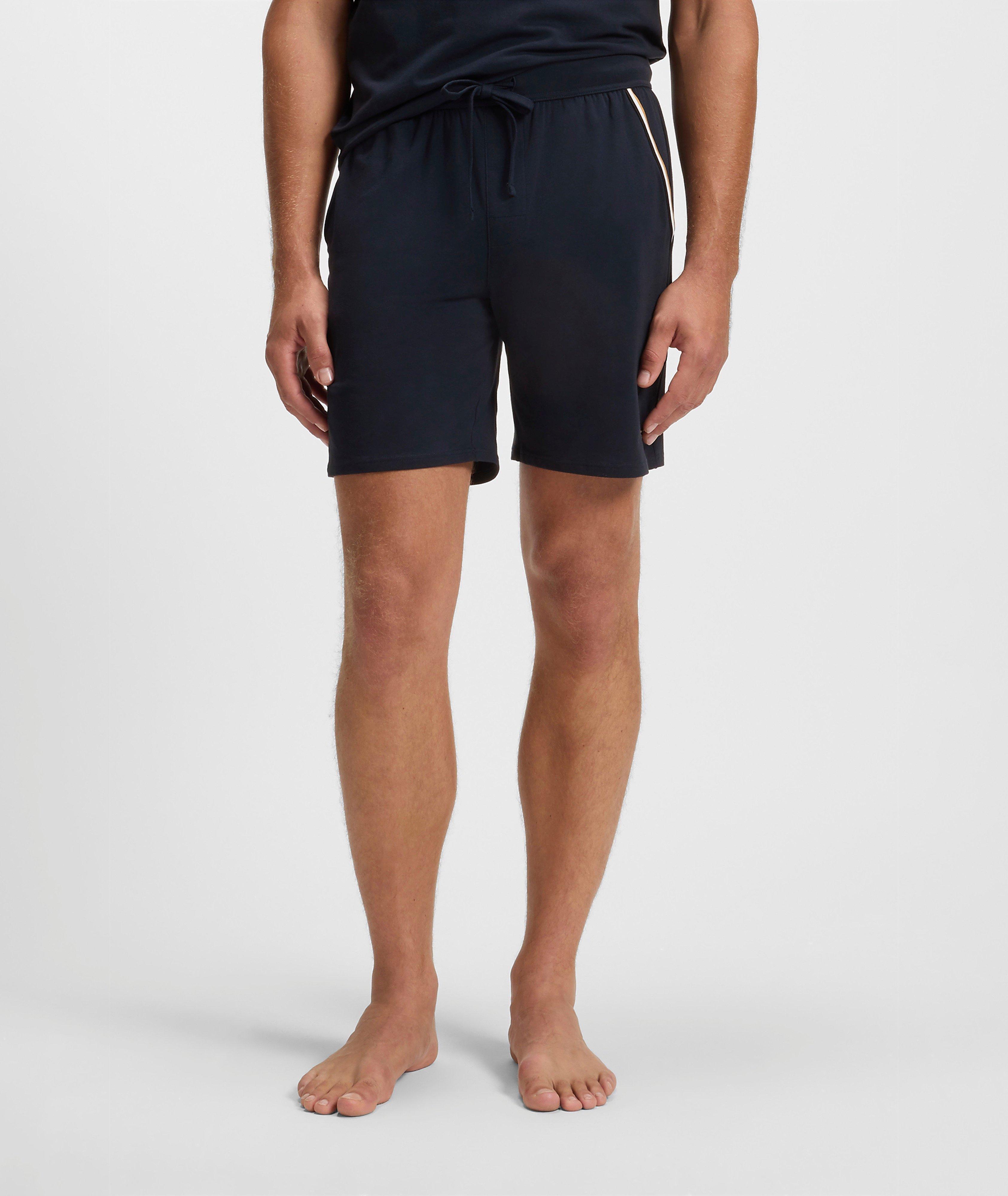 Stretch-Cotton Pajama Shorts image 2