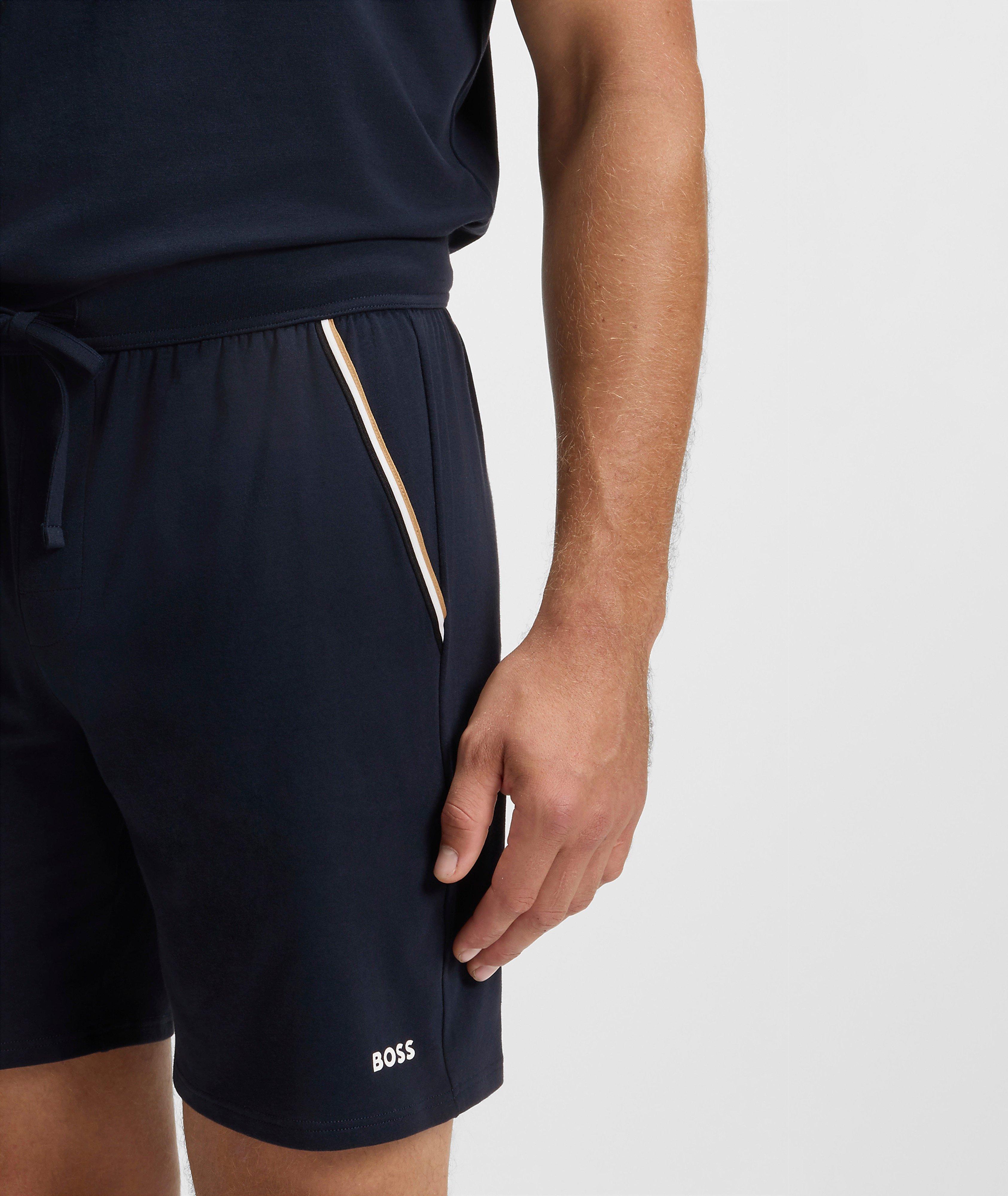 Stretch-Cotton Pajama Shorts image 4