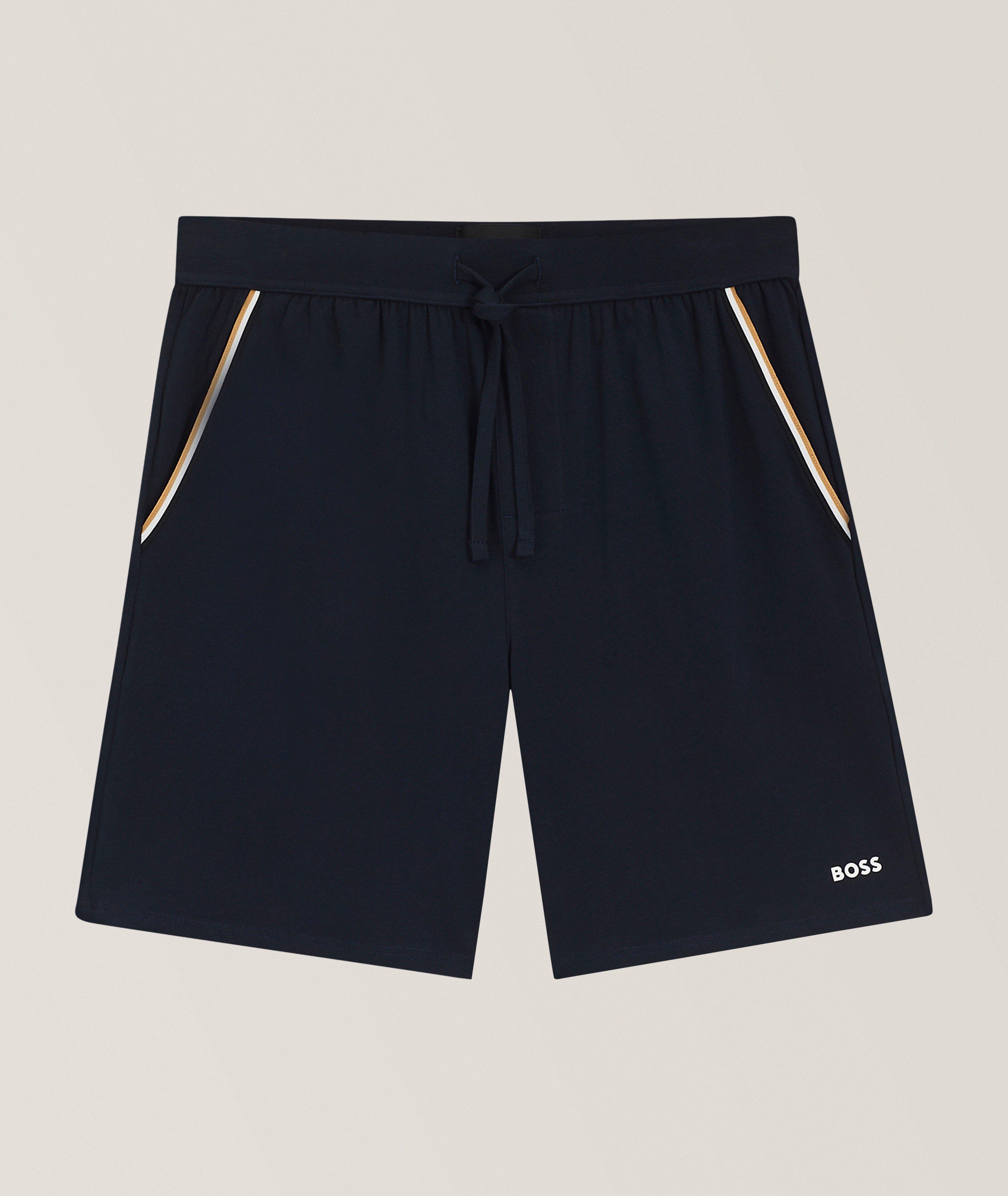 Stretch-Cotton Pajama Shorts image 0