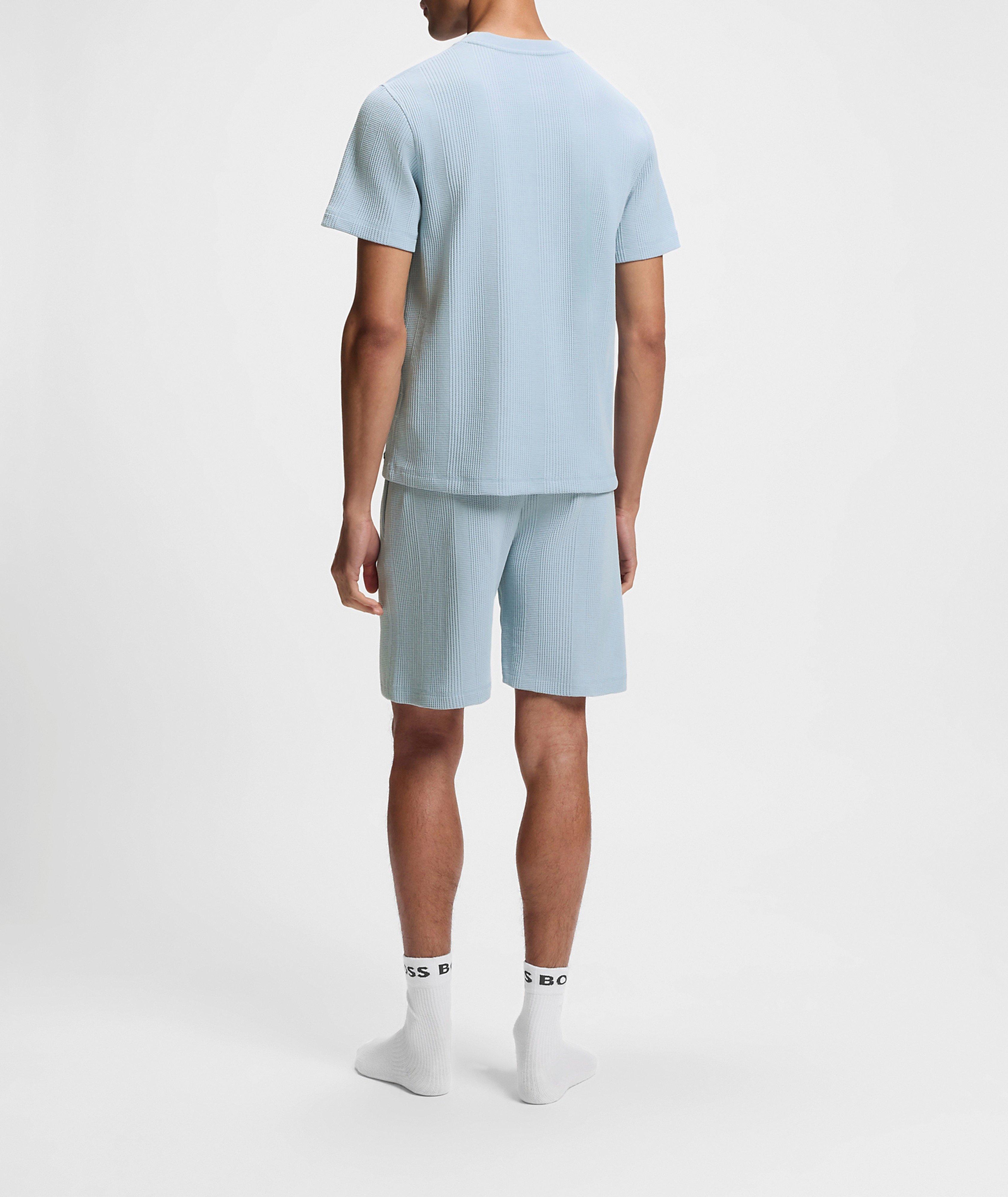 T-shirt coton-mélange structure gaufrée image 2