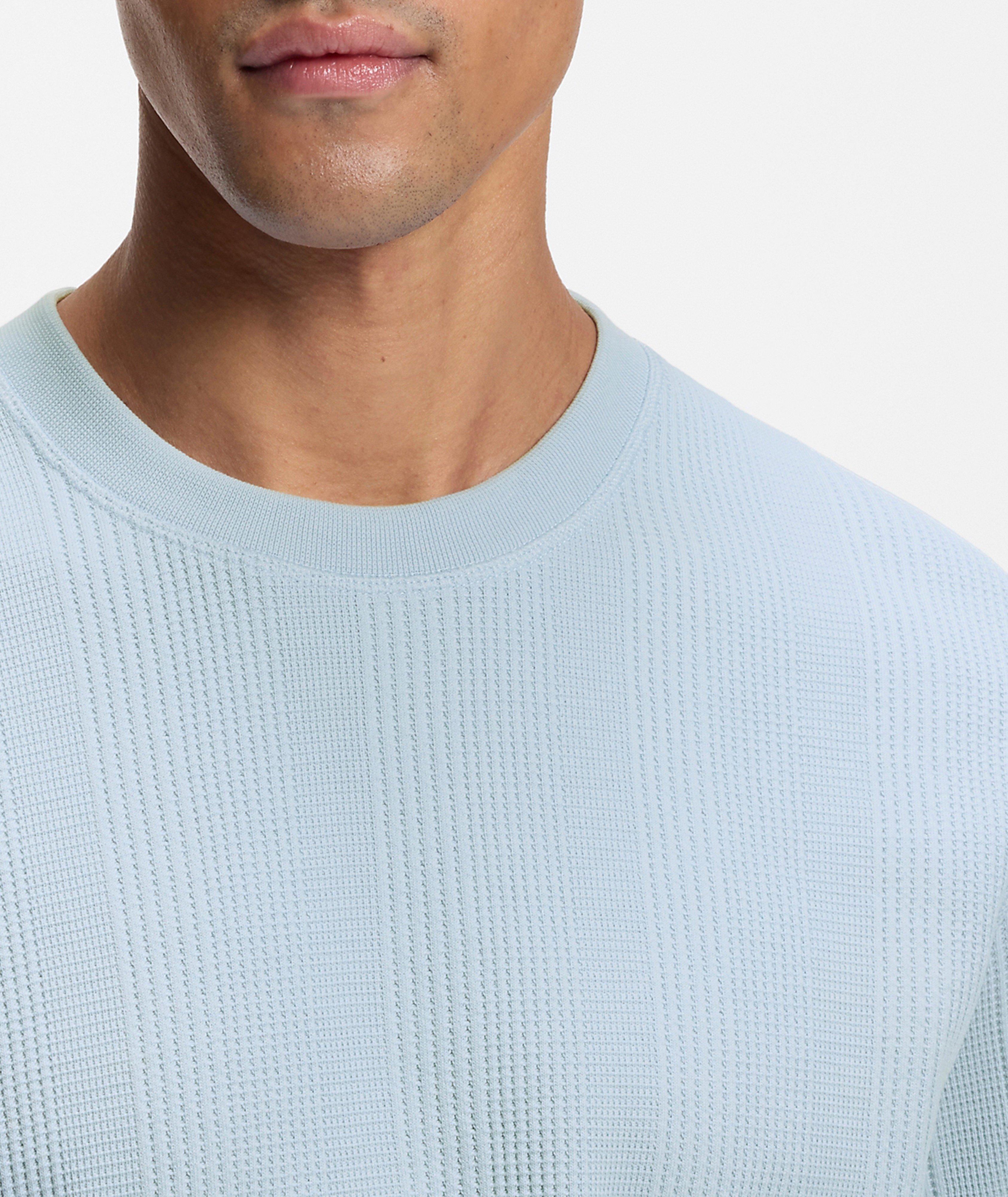 T-shirt coton-mélange structure gaufrée image 3