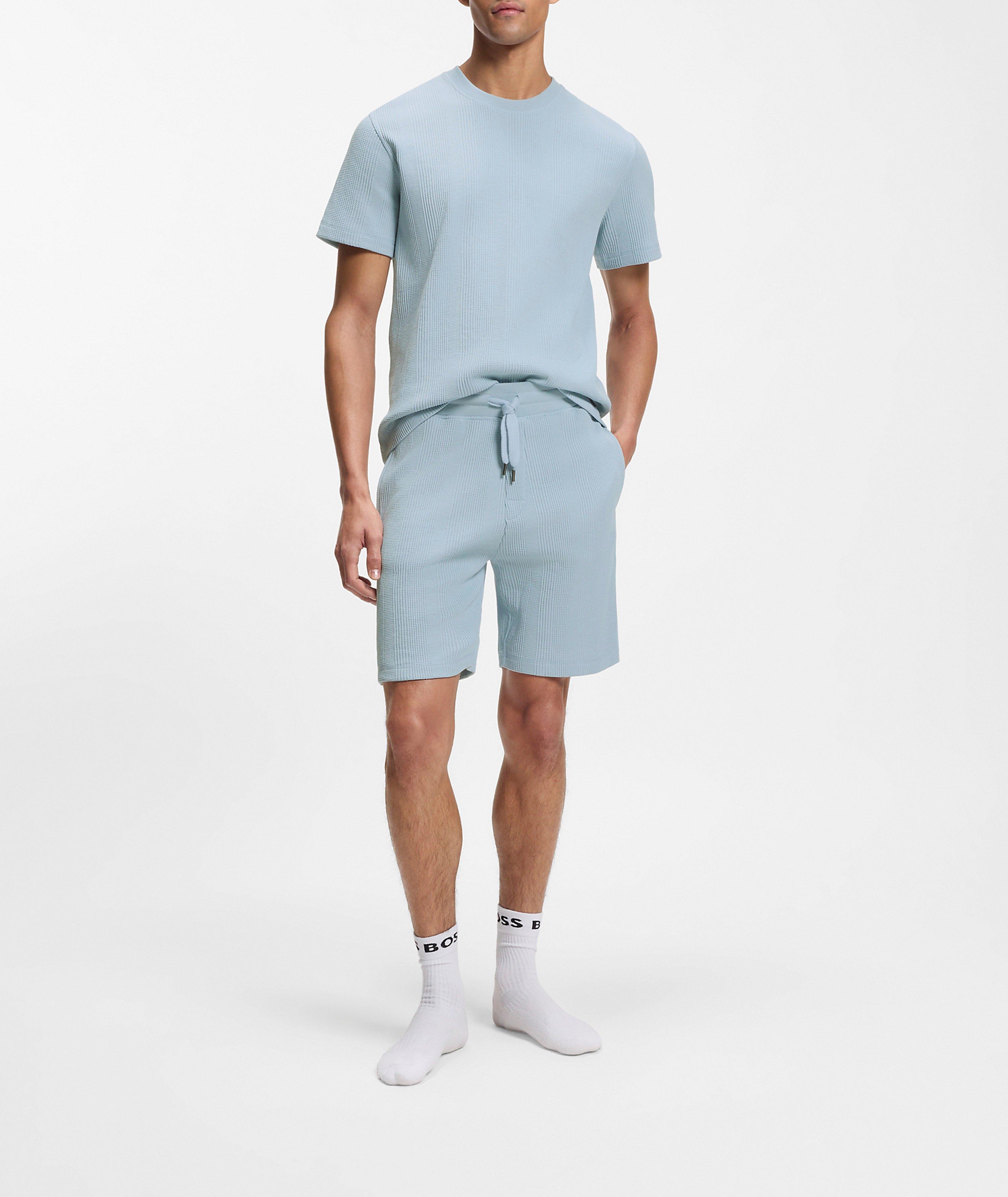 T-shirt coton-mélange structure gaufrée image 4