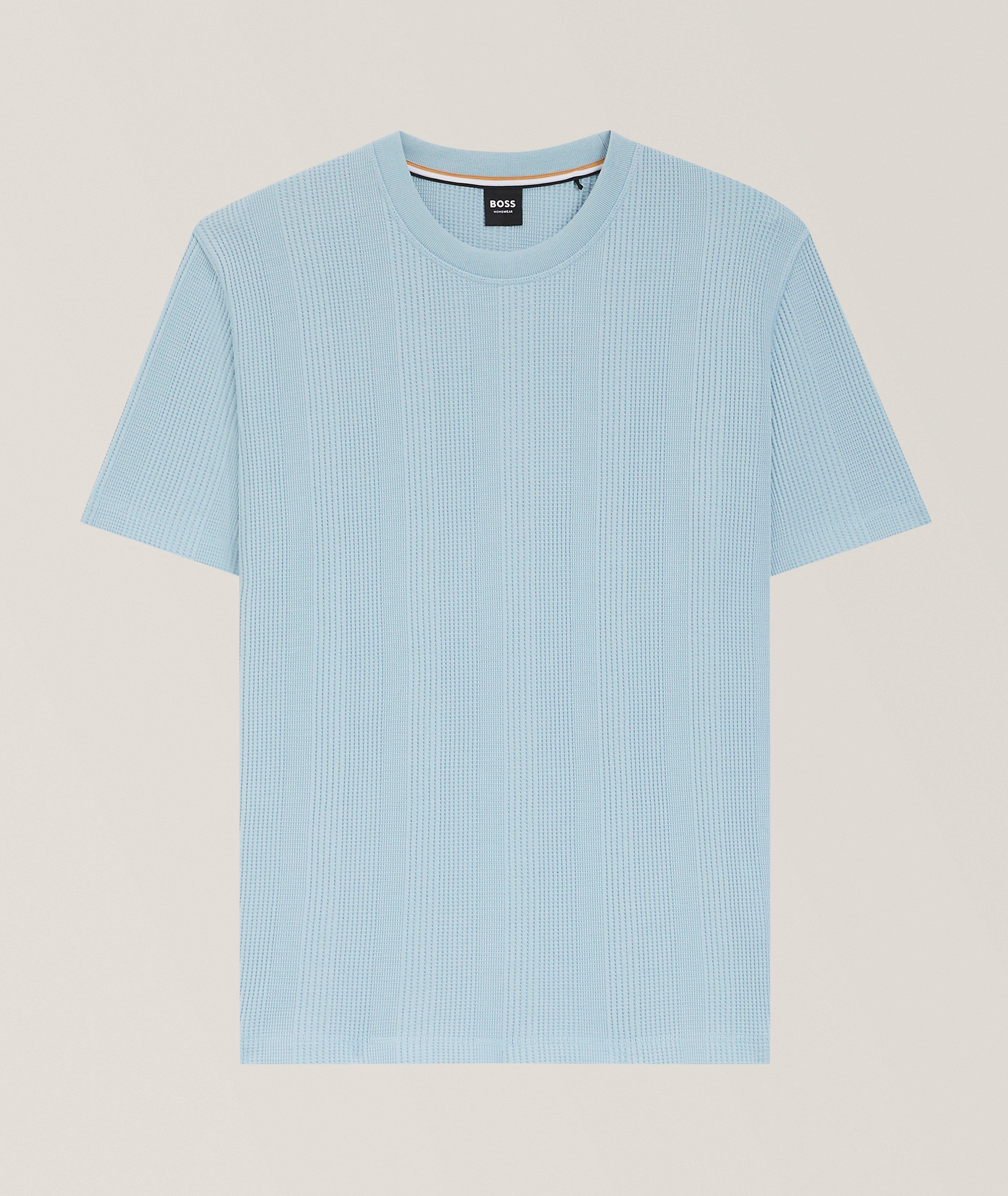 T-shirt coton-mélange structure gaufrée image 0