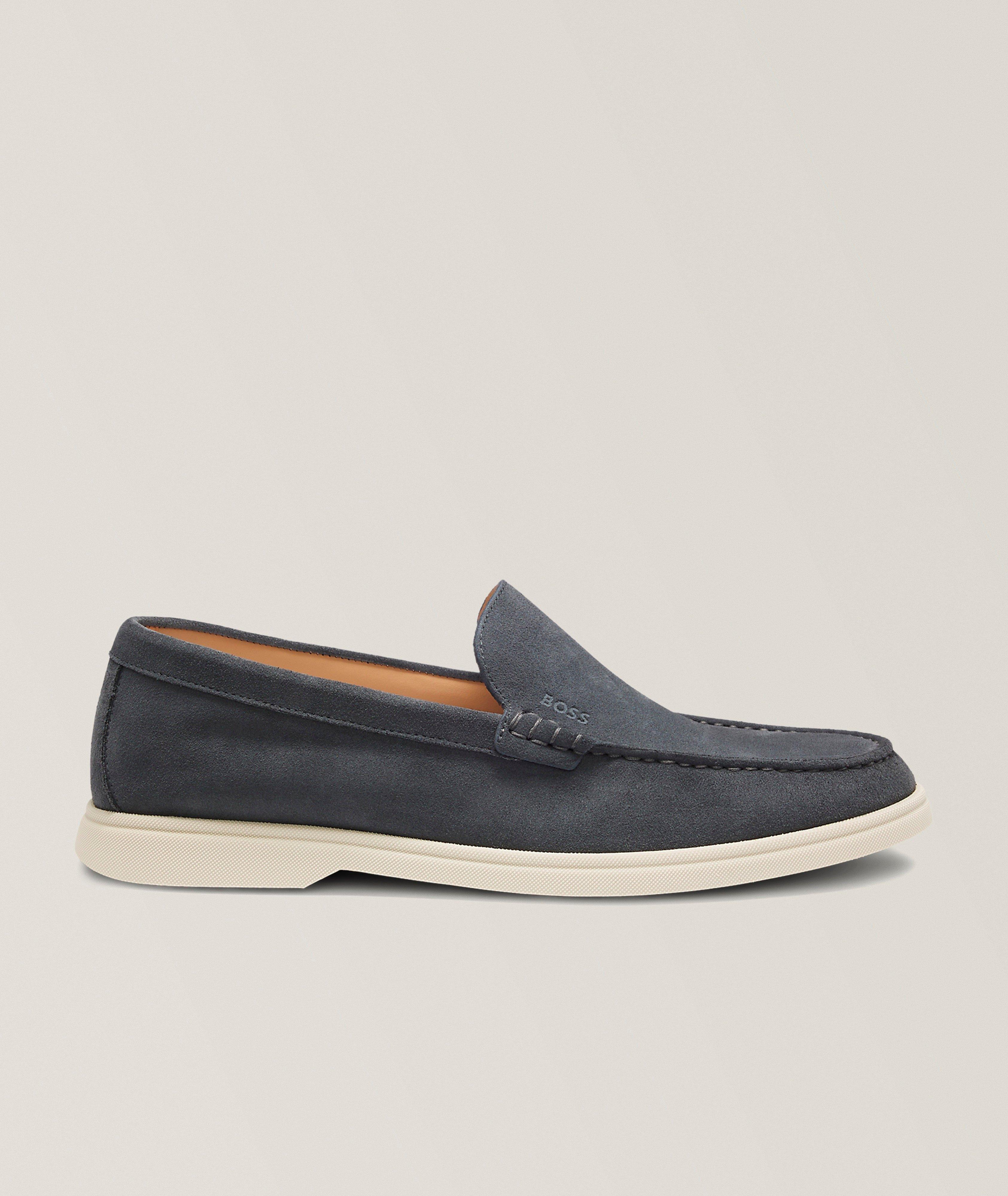 BOSS Sienne Suede Loafers 