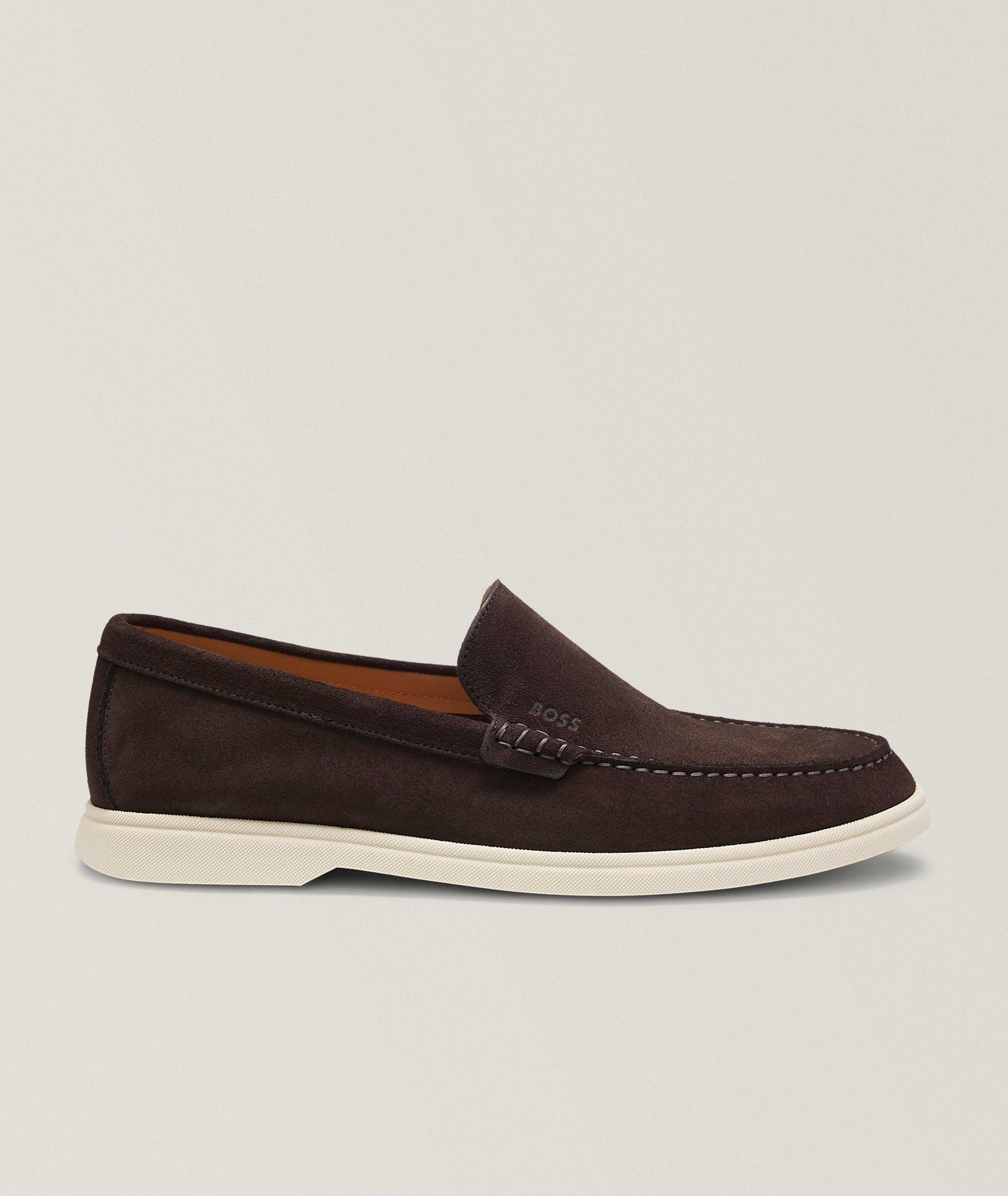 BOSS Sienne Suede Loafers 