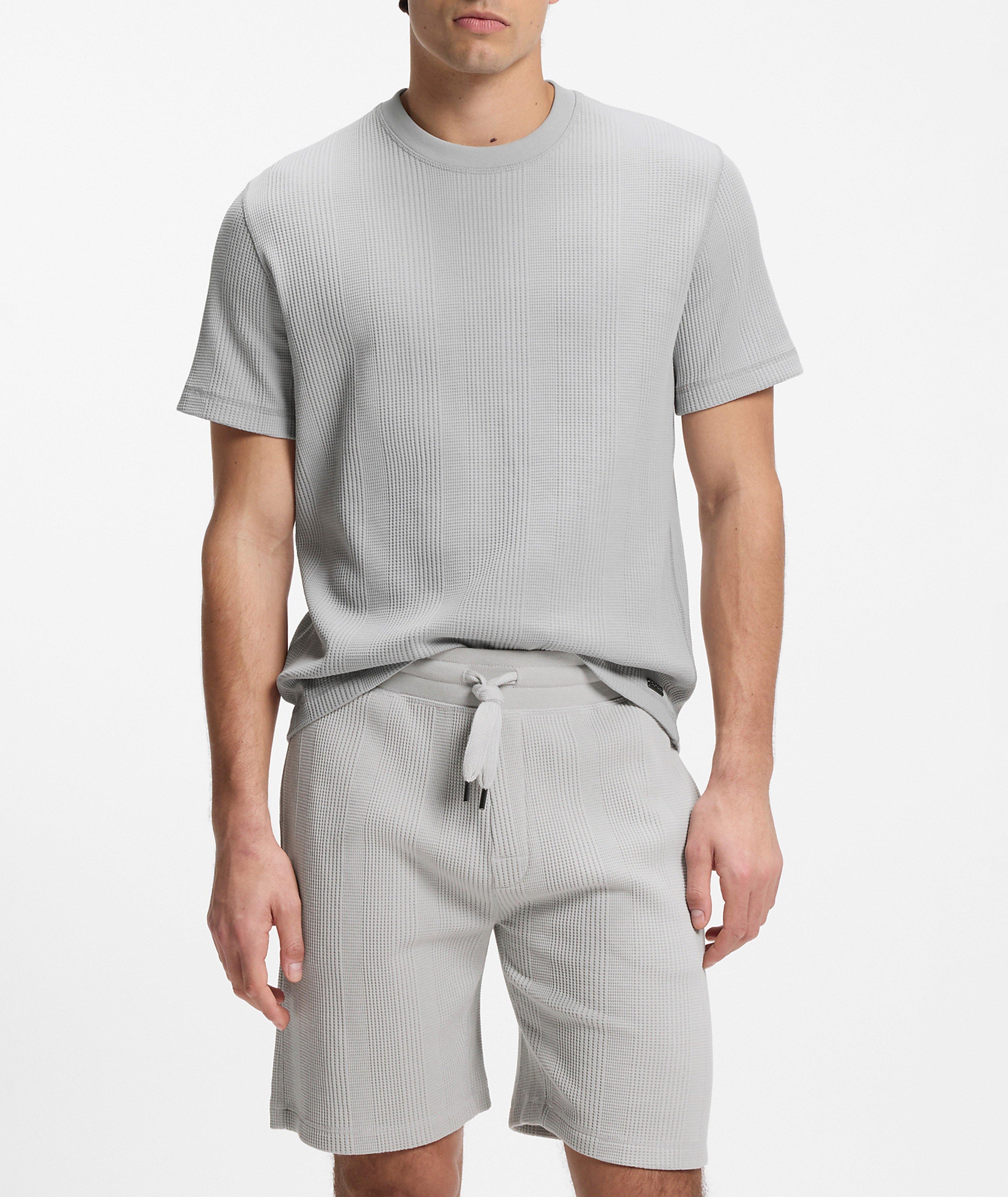 T-shirt coton-mélange structure gaufrée image 1