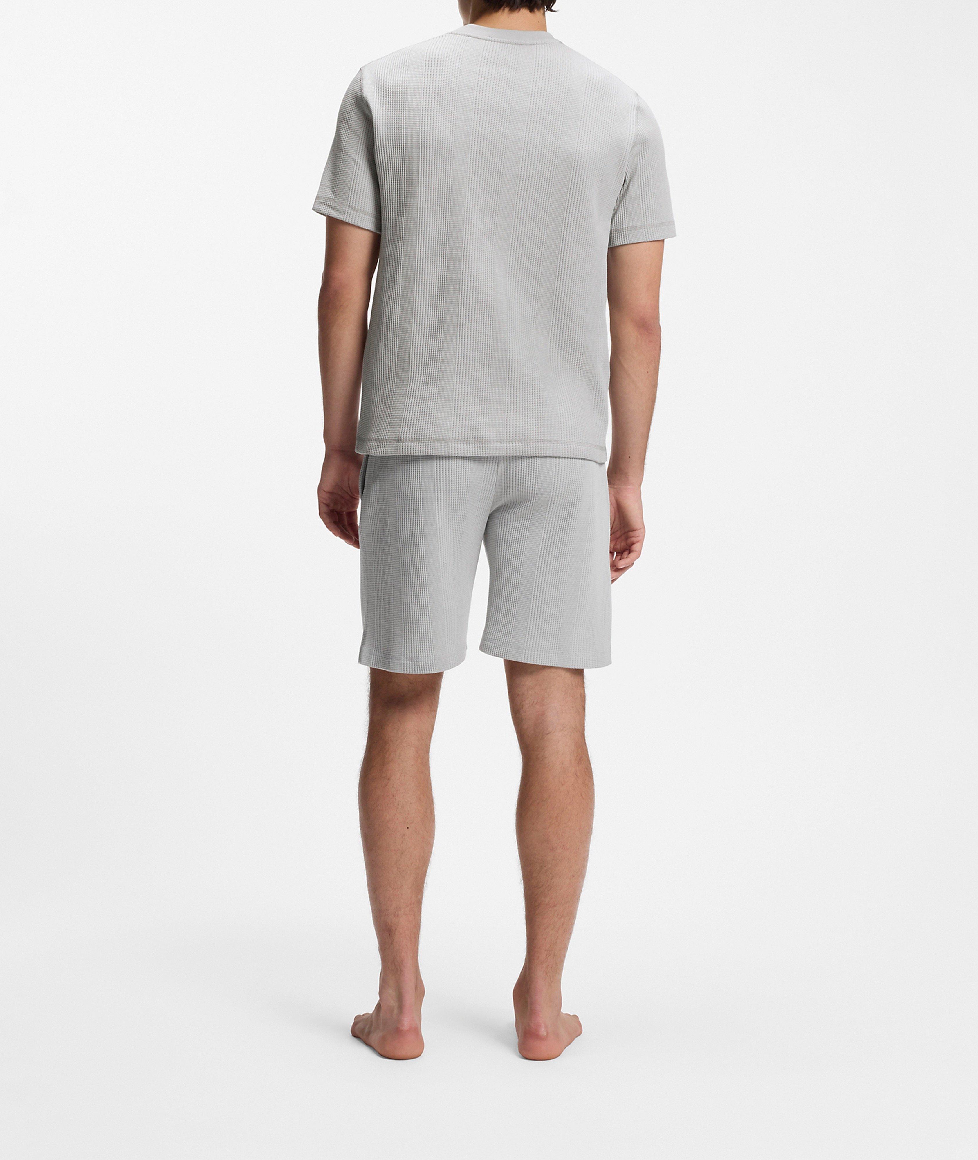 T-shirt coton-mélange structure gaufrée image 2