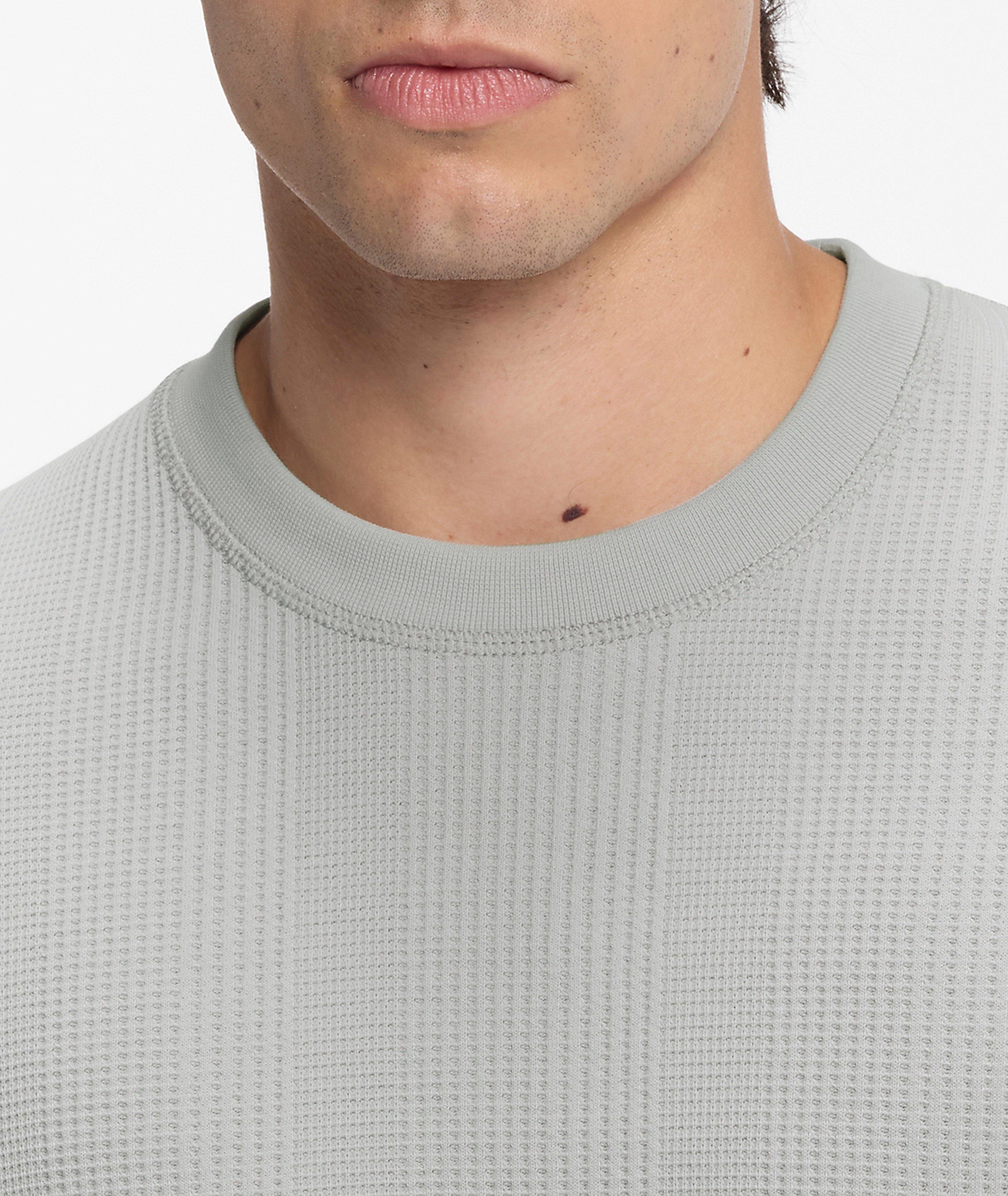 T-shirt coton-mélange structure gaufrée image 3