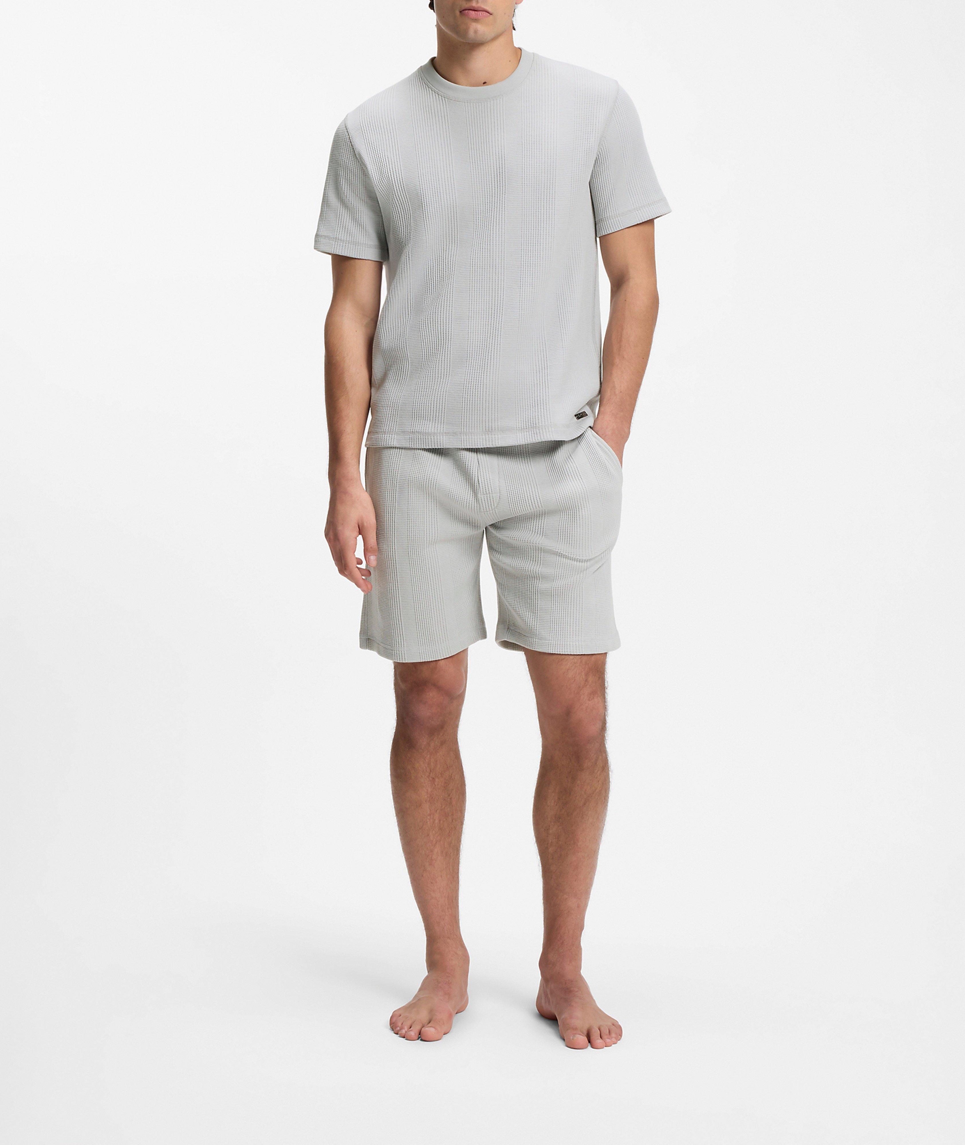 T-shirt coton-mélange structure gaufrée image 4