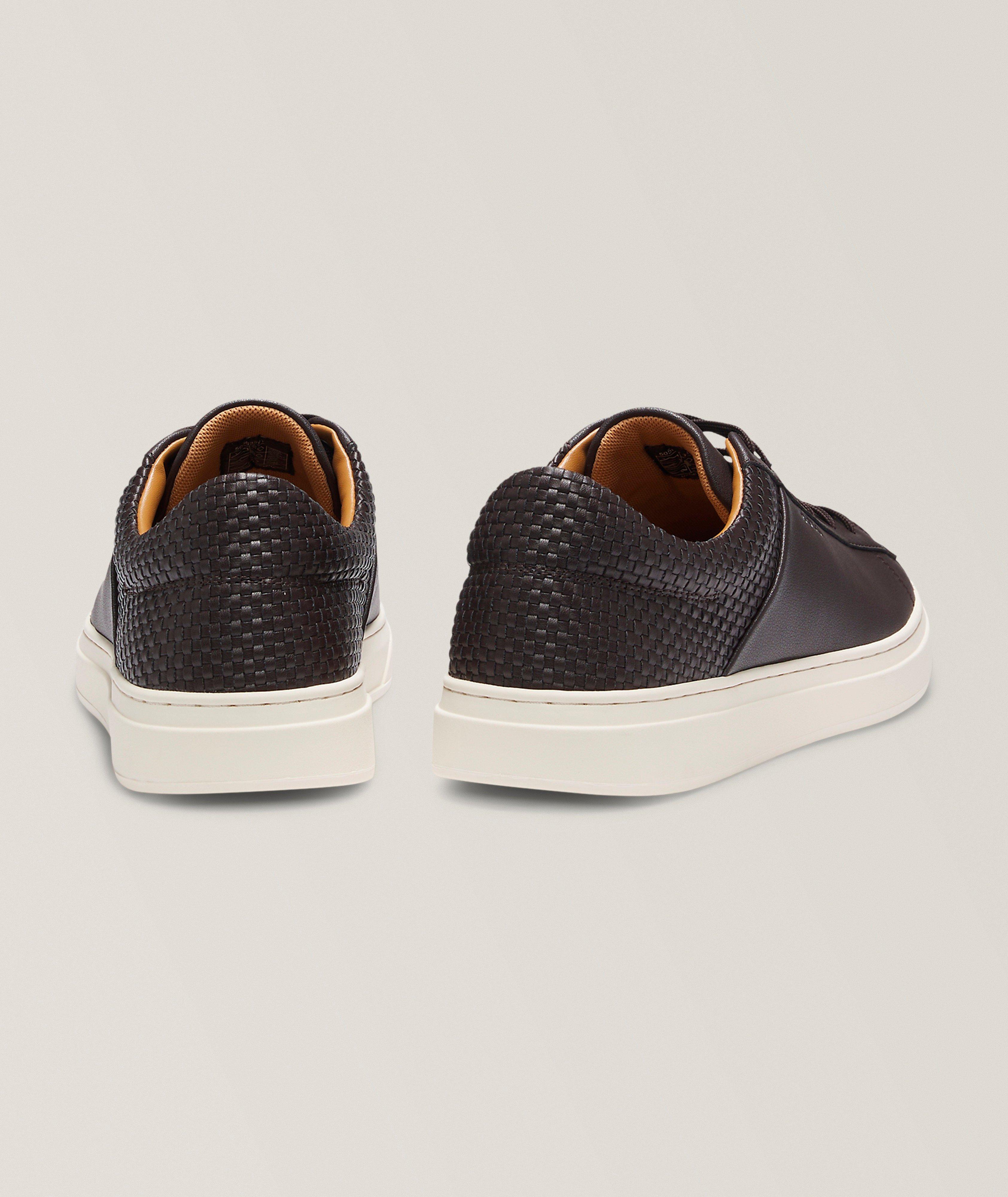 Kieran Woven Leather Tennis Sneakers  image 2