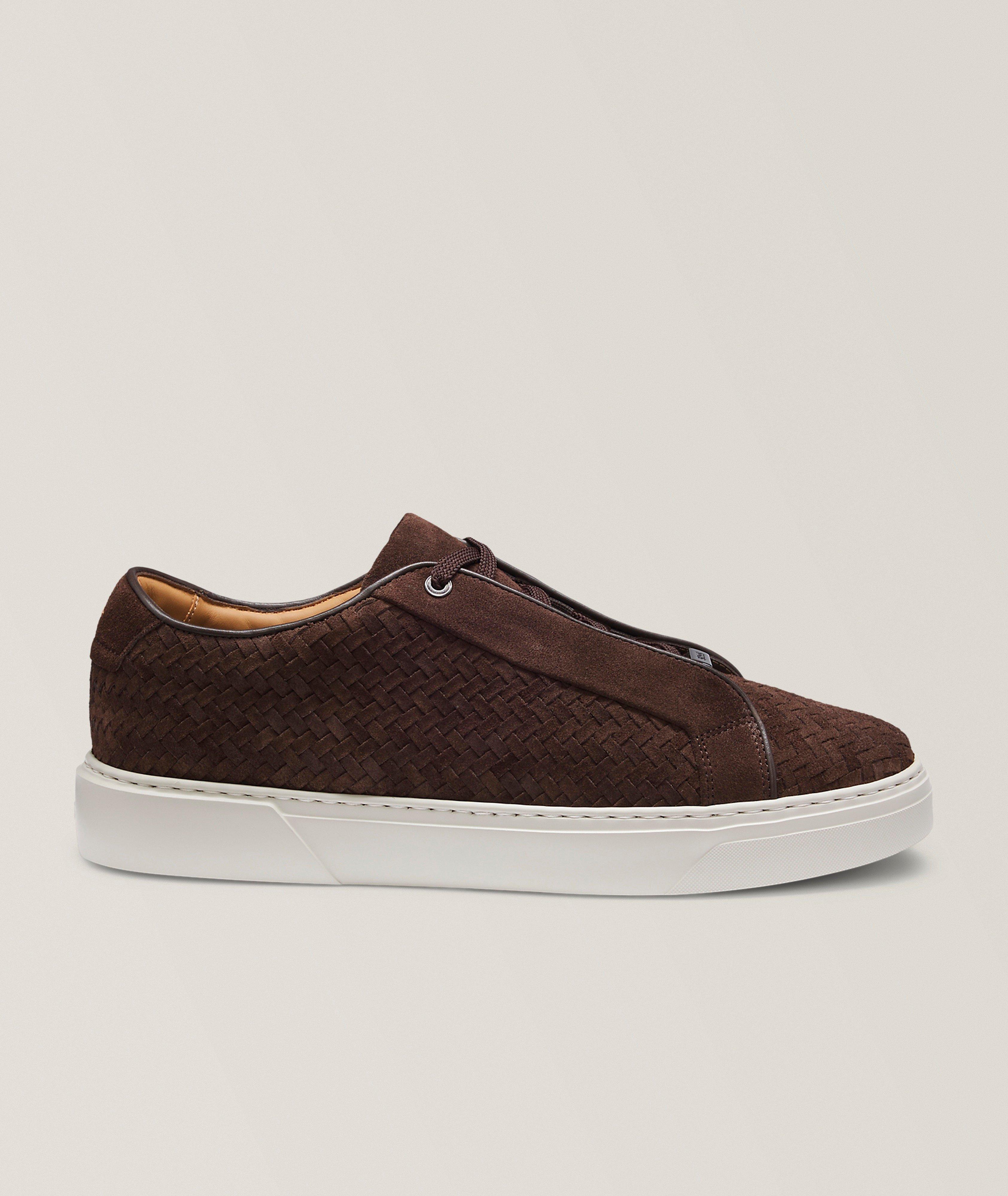 Gary Woven Suede Tennis Sneakers image 0