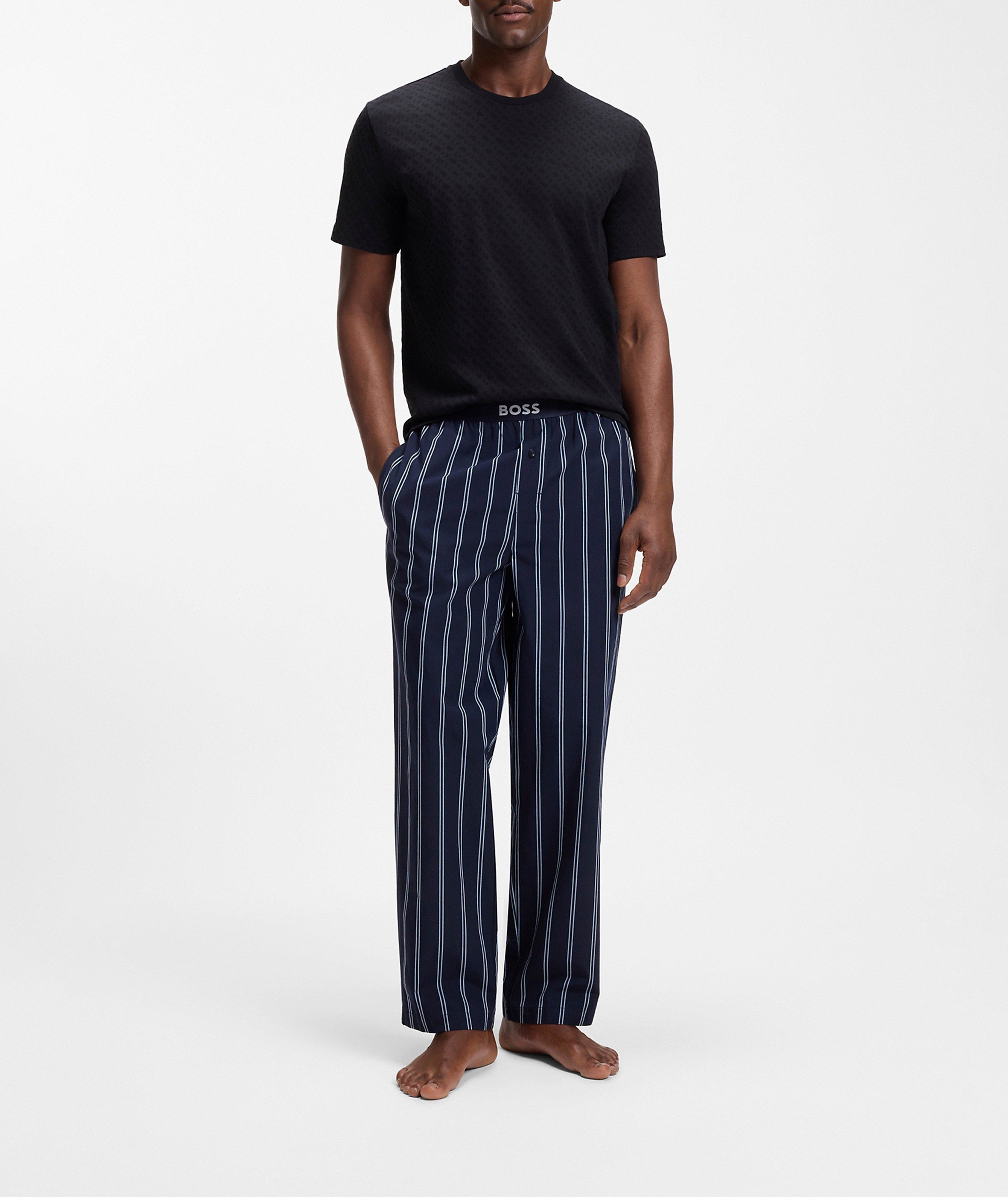 Chemise pyjama coton imprimé-monogramme image 4