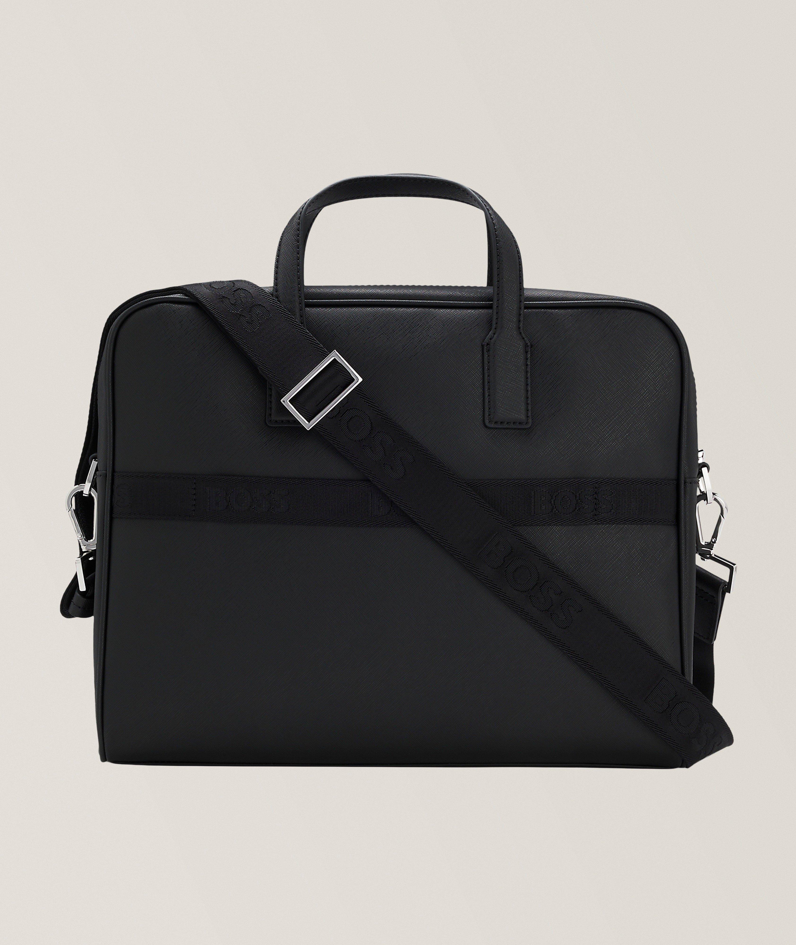 Zair Foil Logo Leather Document Case image 1