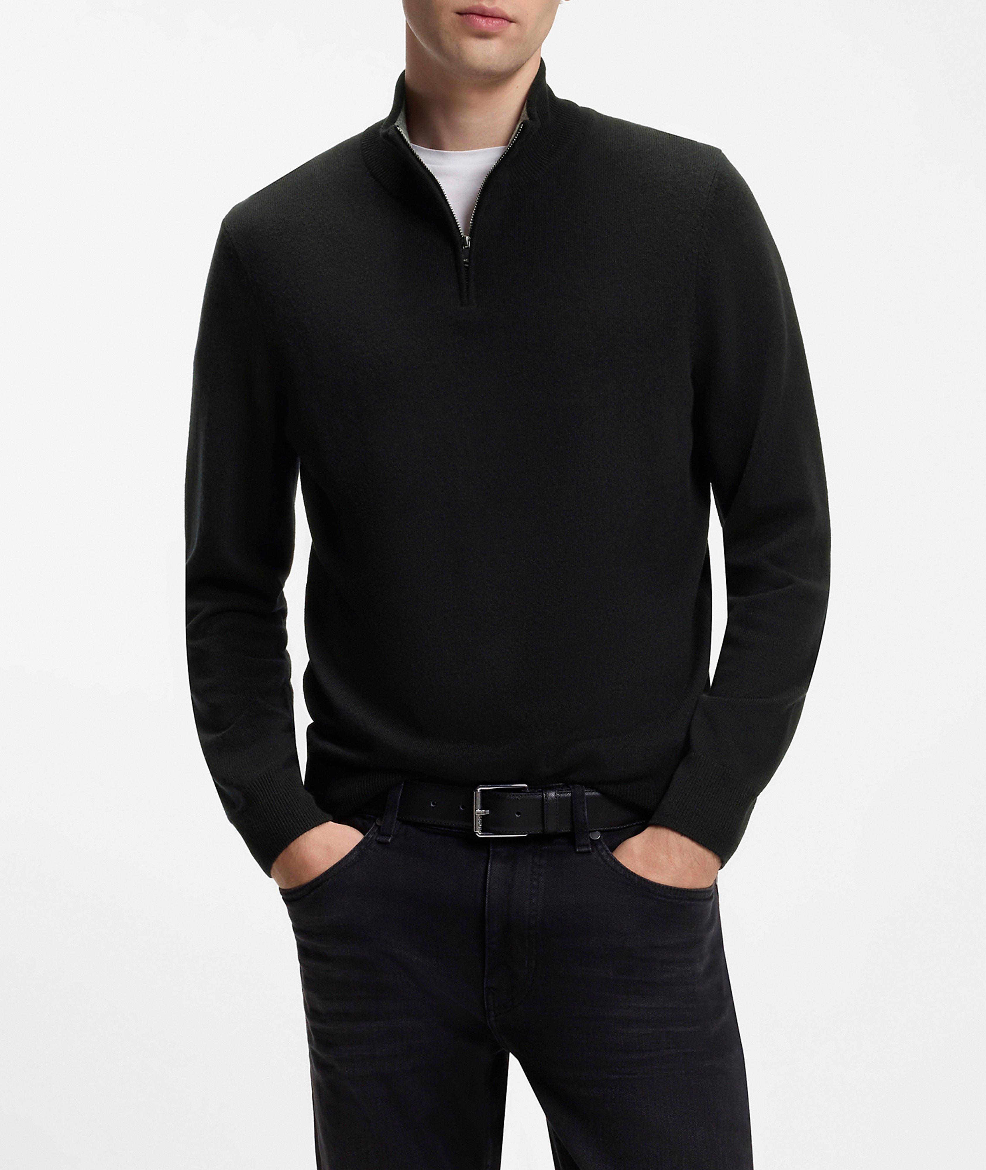 Hemarlo Wool-Cashmere Quarter-Zip Sweater image 1