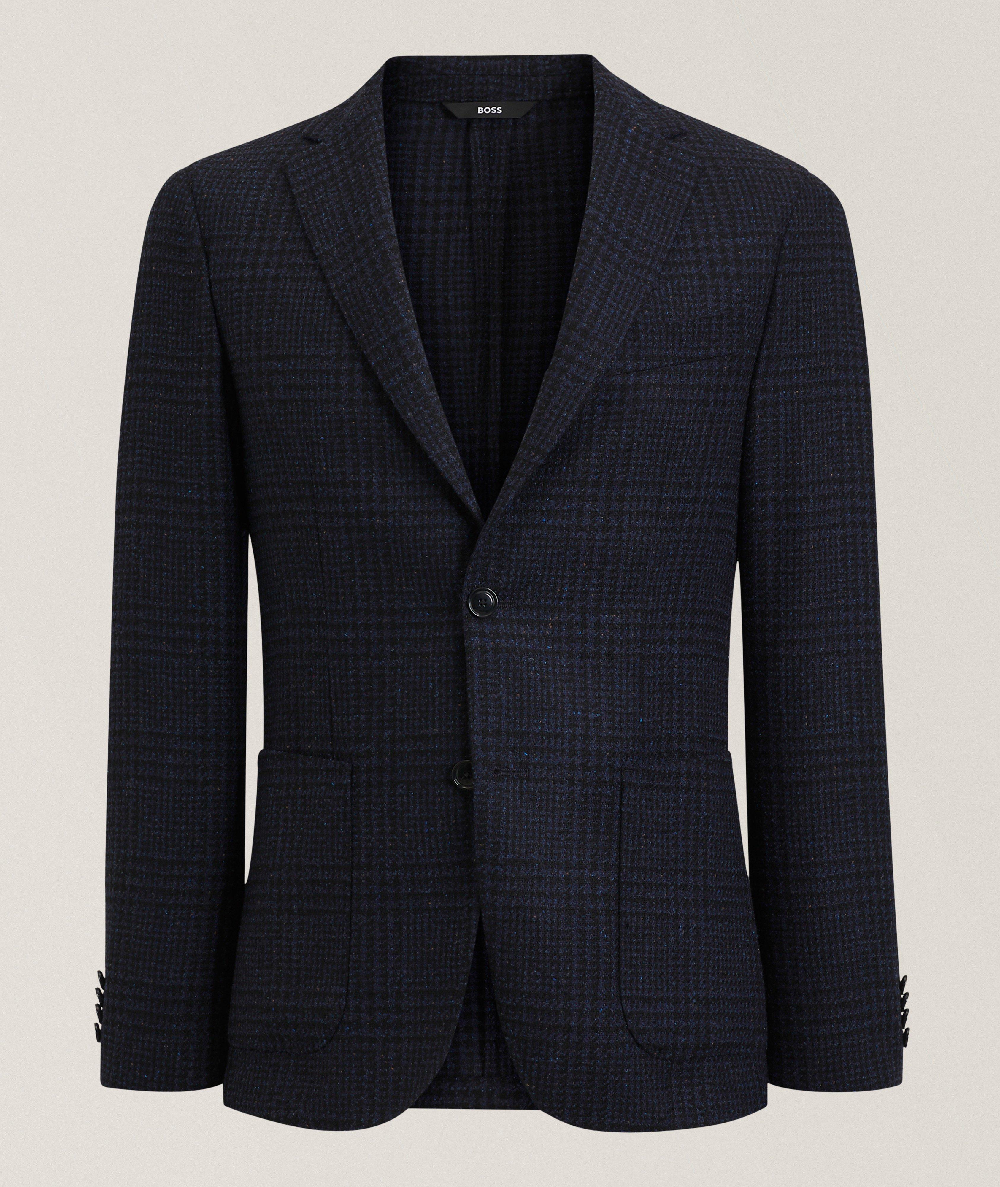 BOSS Veston sport quadrillé Hanry coupe-ajustée