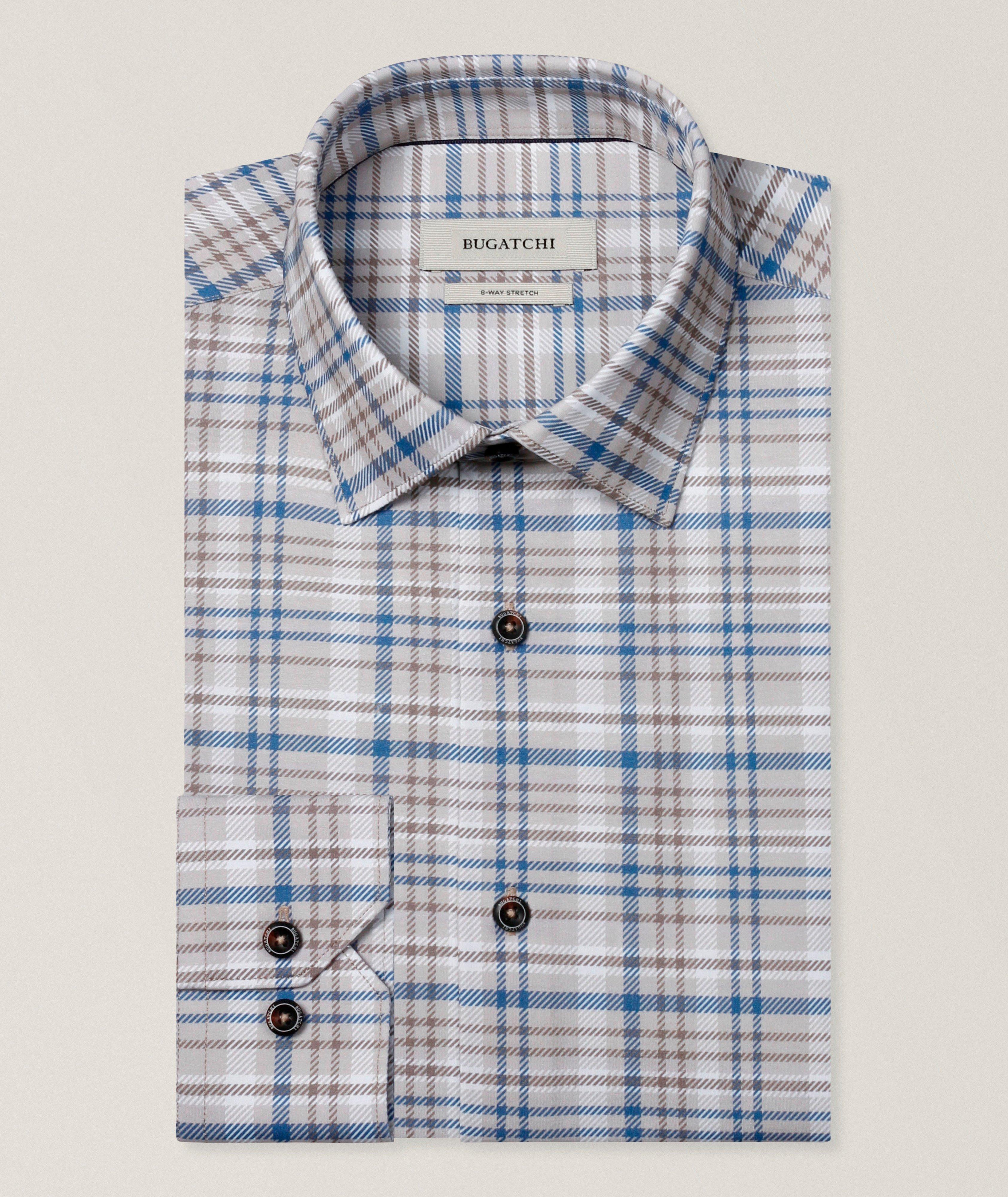 Bugatchi Multi-Check OoohCotton Shirt