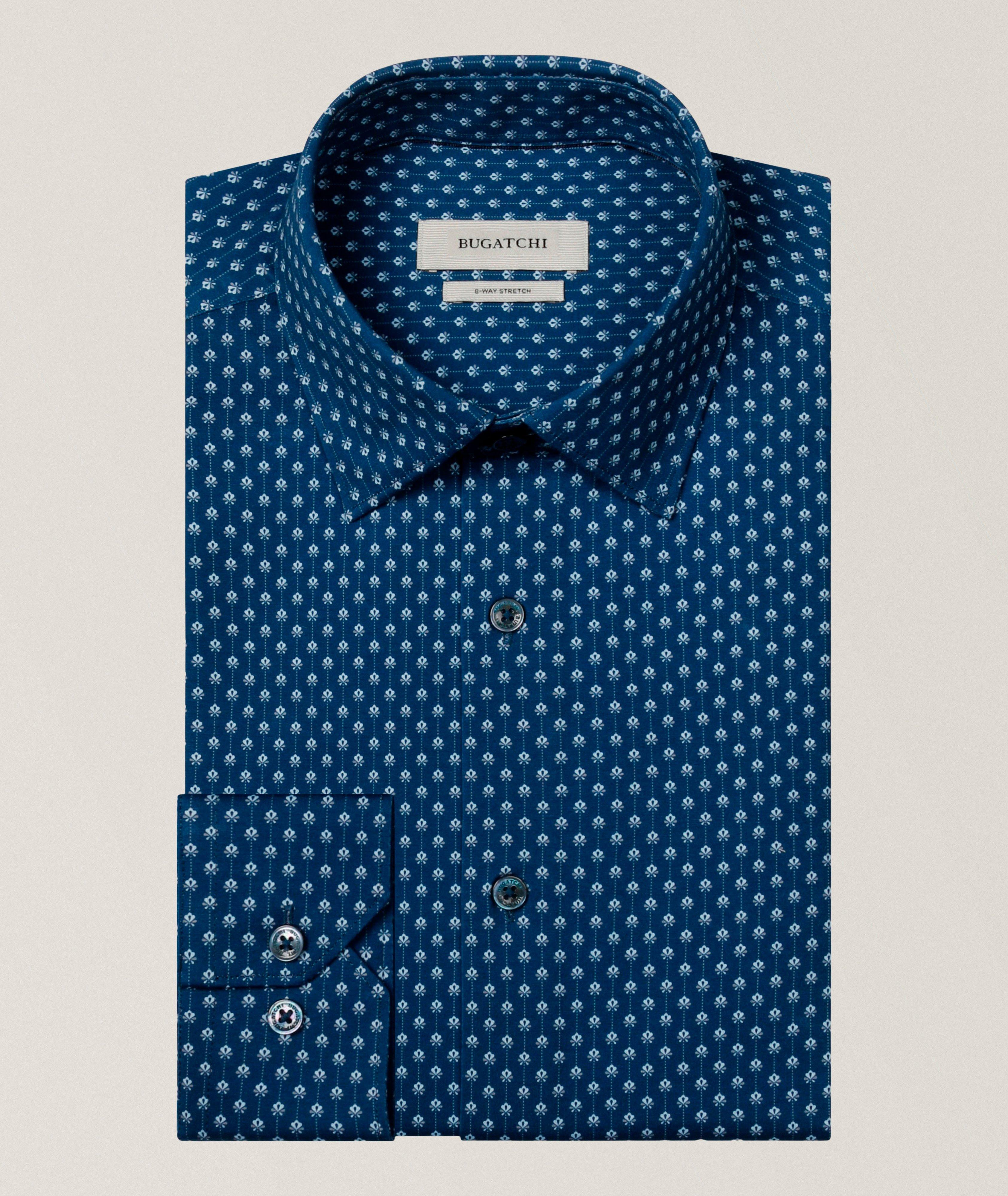 Bugatchi Medallion-Print OoohCotton Shirt
