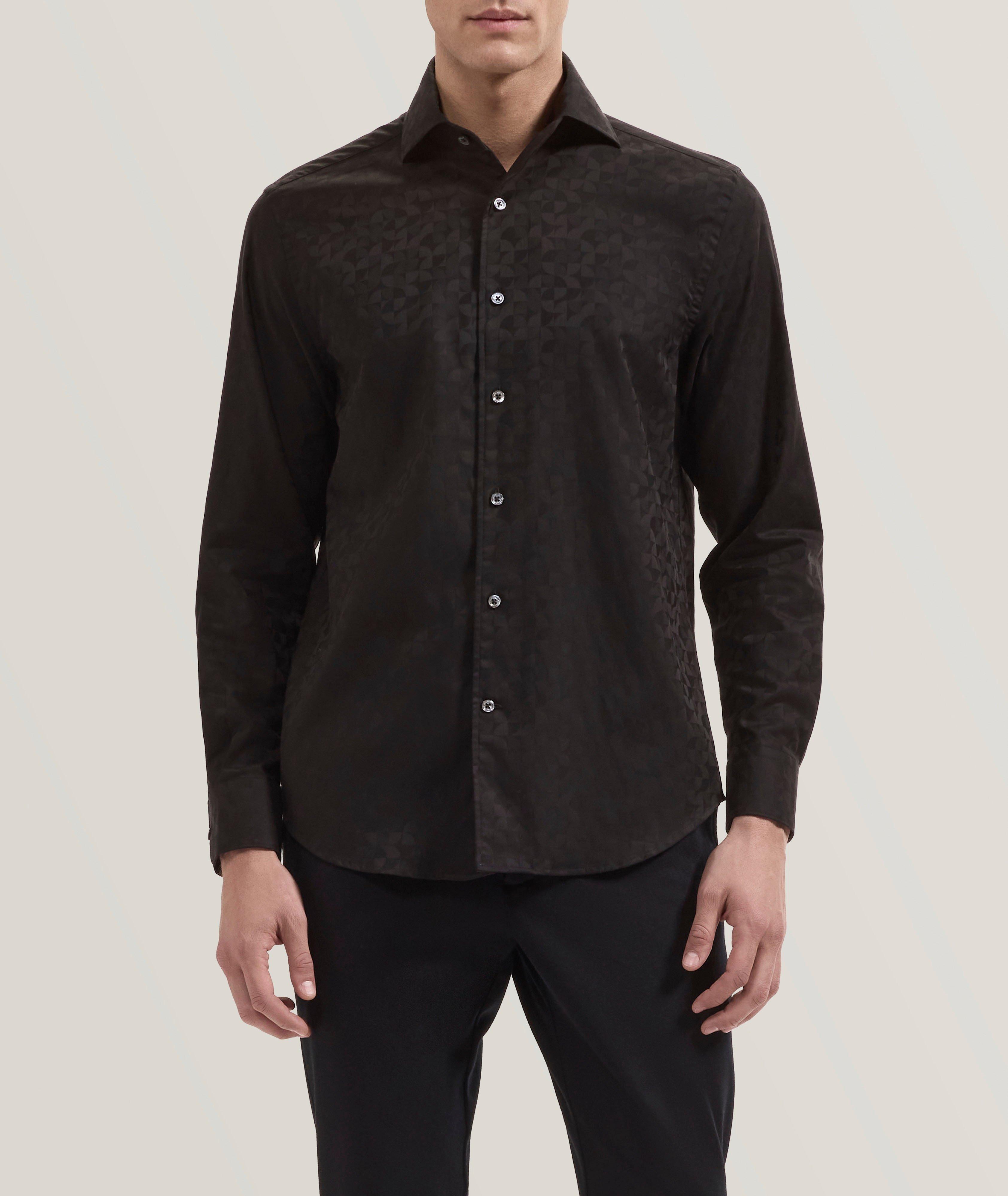 Alvin Tonal Geometric Jacquard Shirt image 2