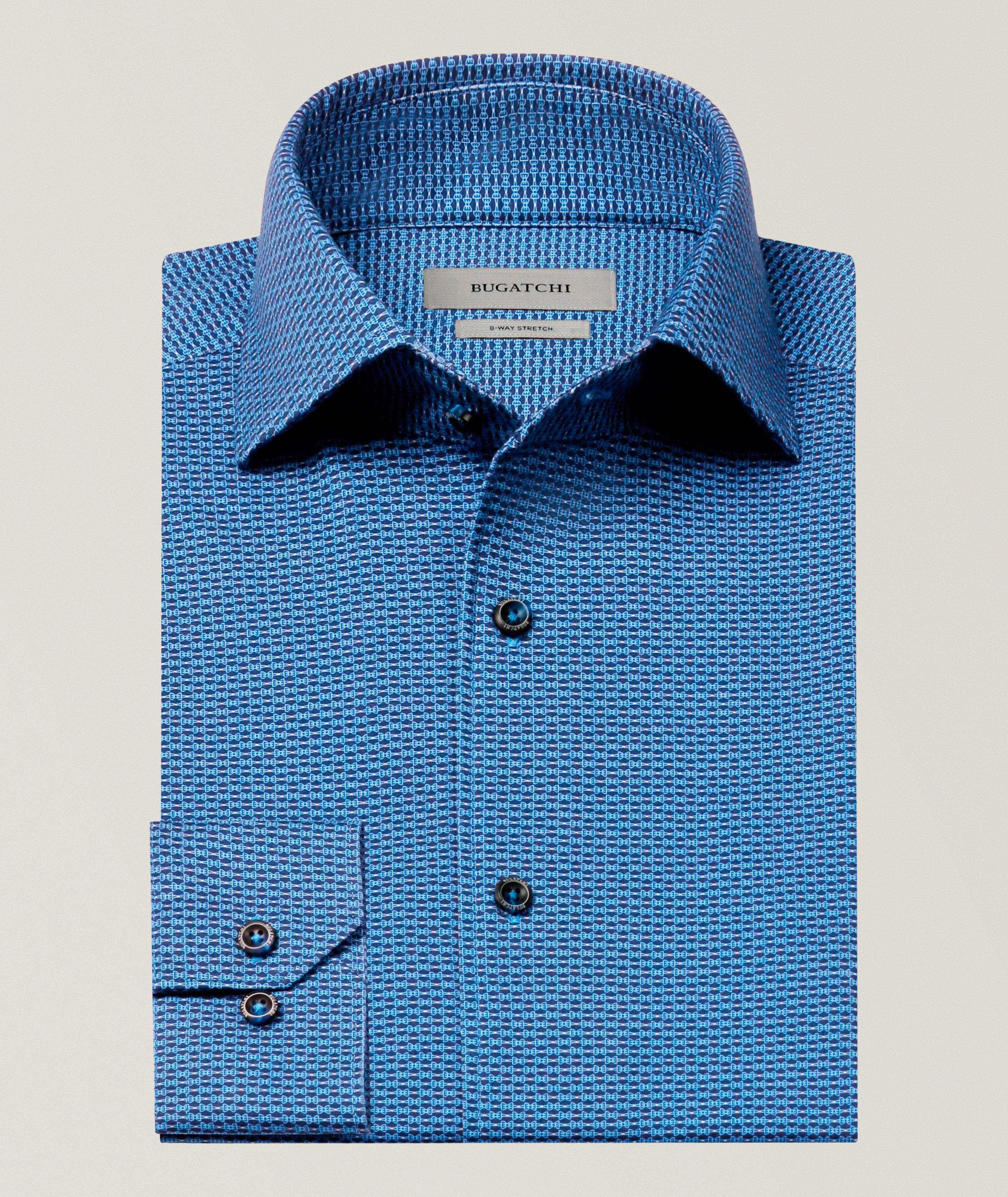 Bugatchi Devon Micro-Geometric OoohCotton Shirt