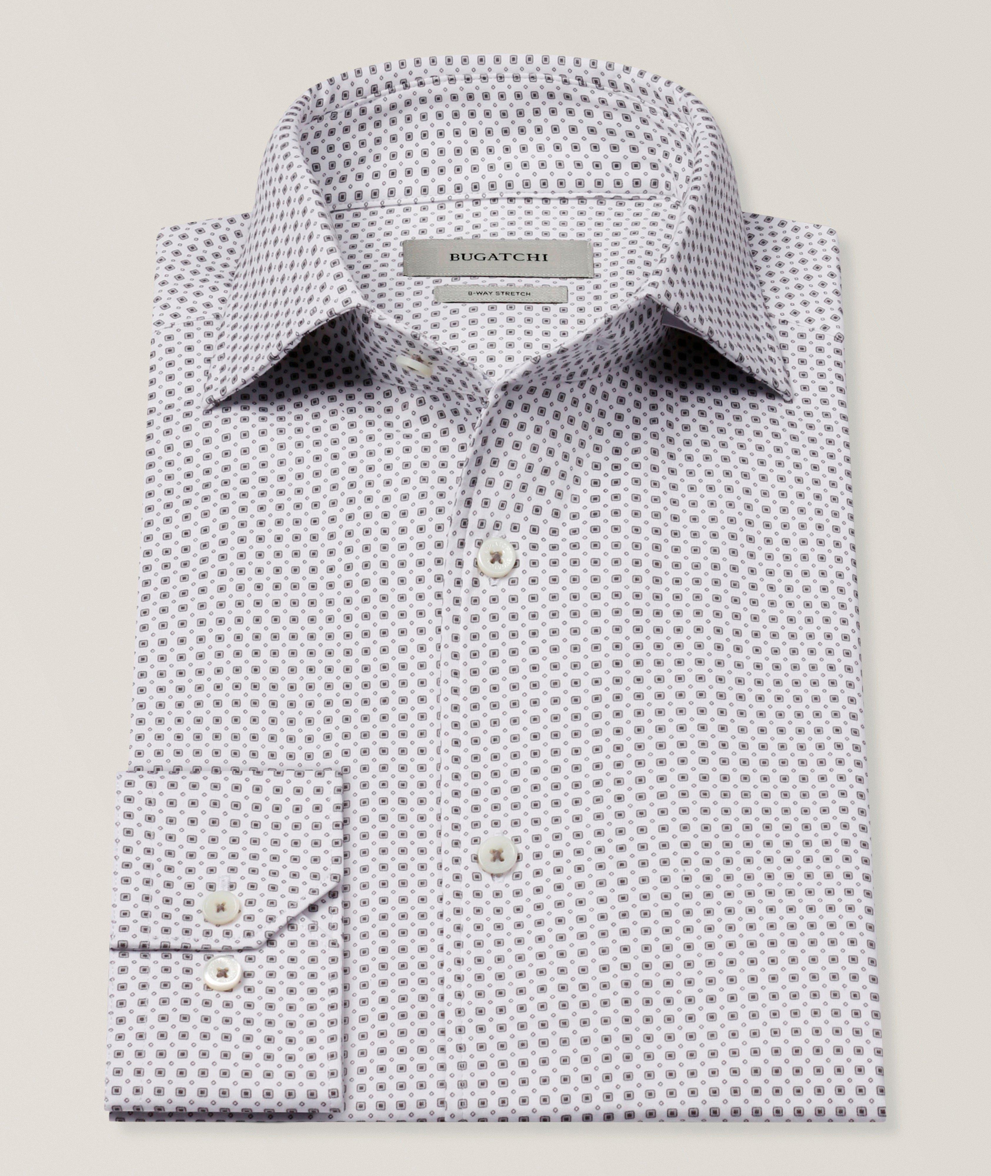 Bugatchi Devon Micro-Geometric OoohCotton Shirt