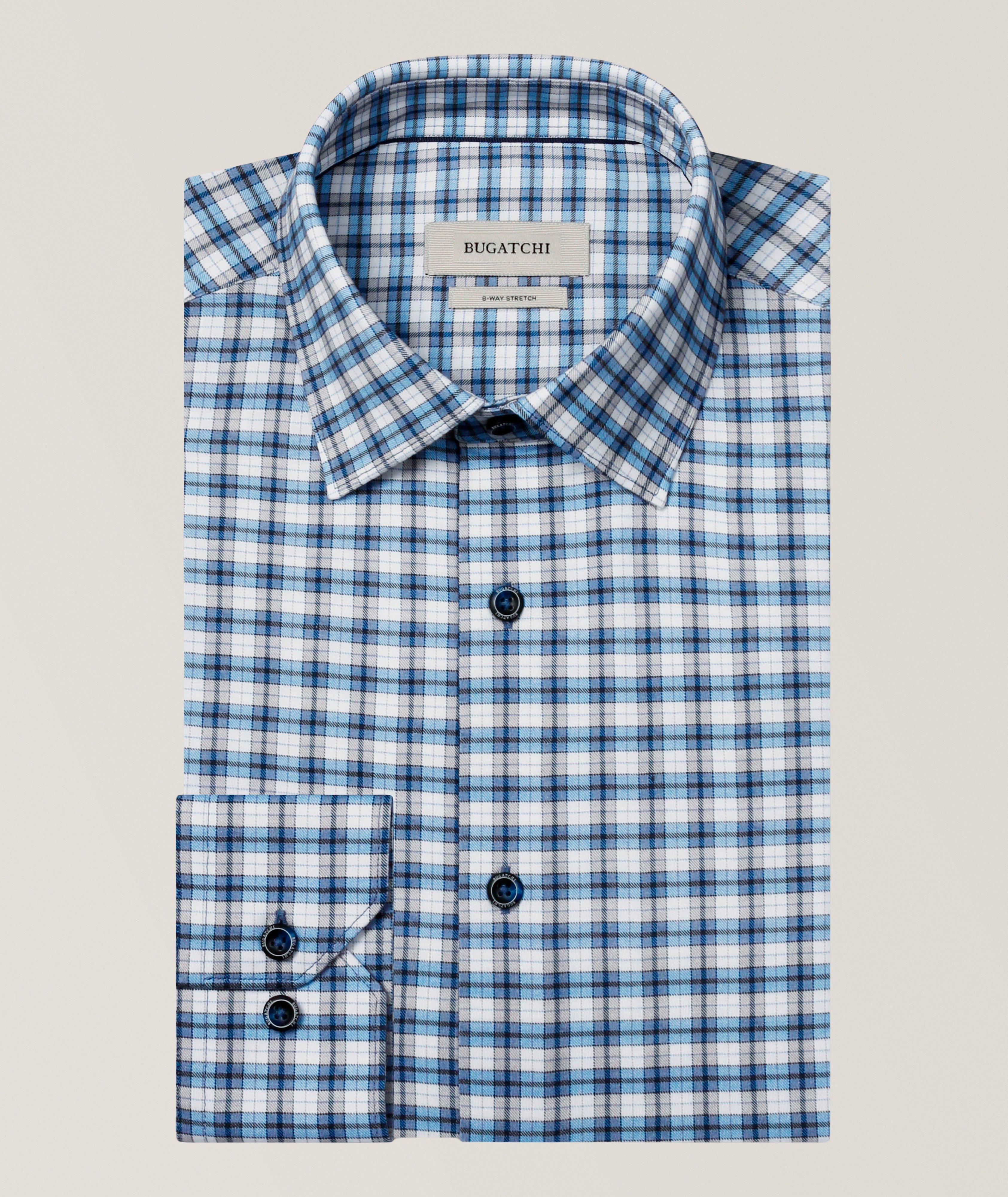 Bugatchi James Plaid Check OoohCotton Shirt