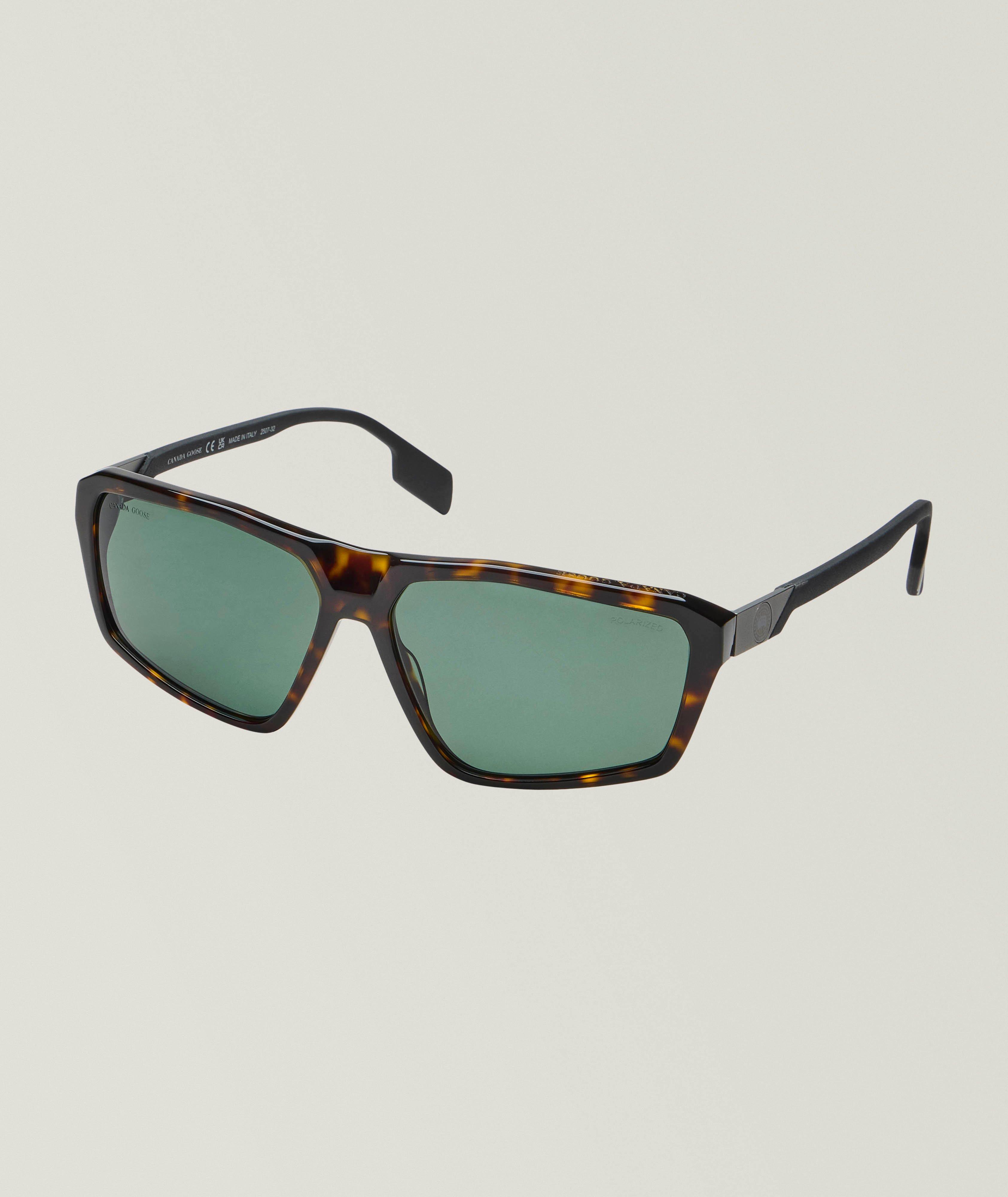 Lunettes de soleil géométriques polarisées Havana image 0
