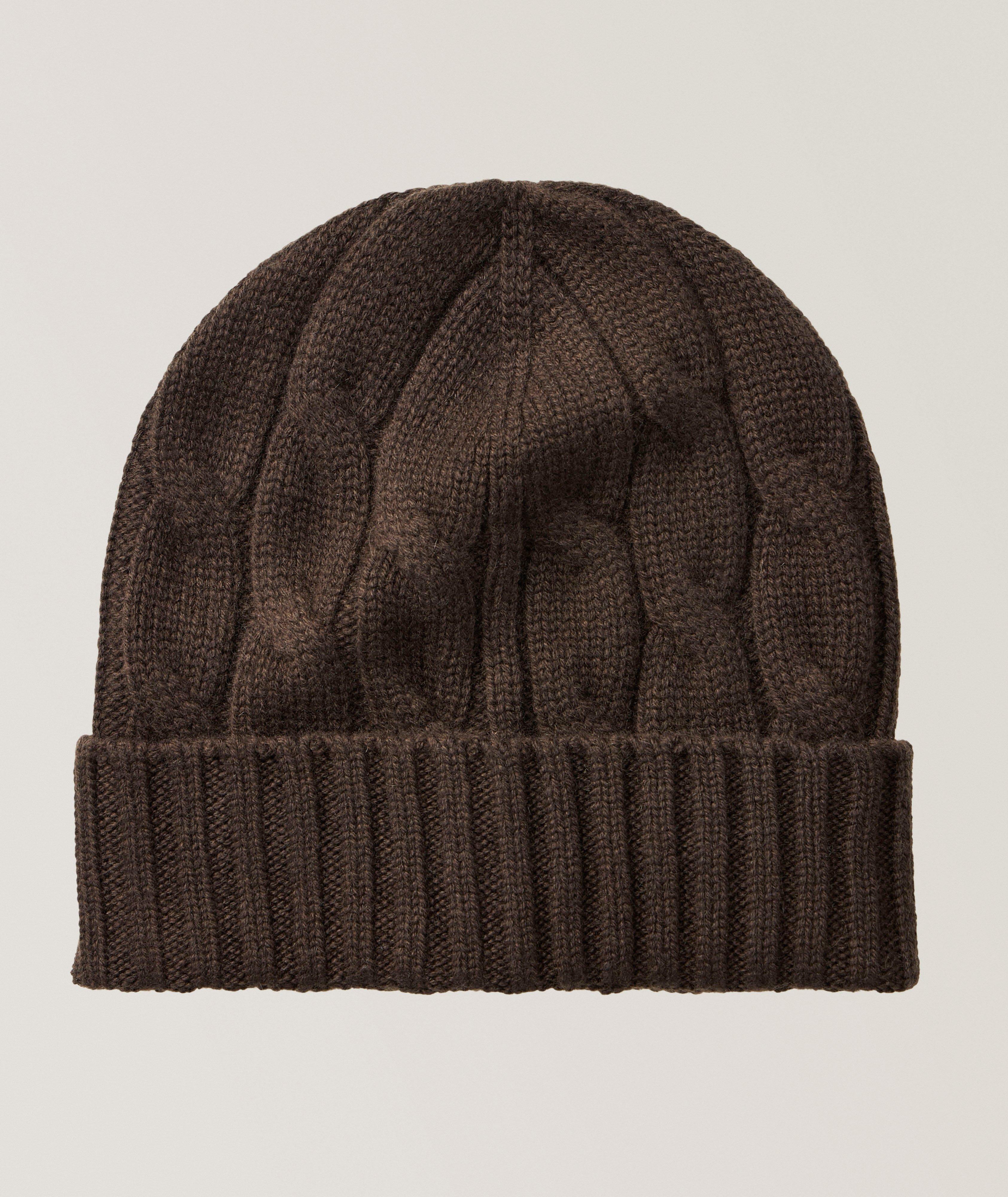 Gran Sasso Cable Knit Cashmere Beanie 