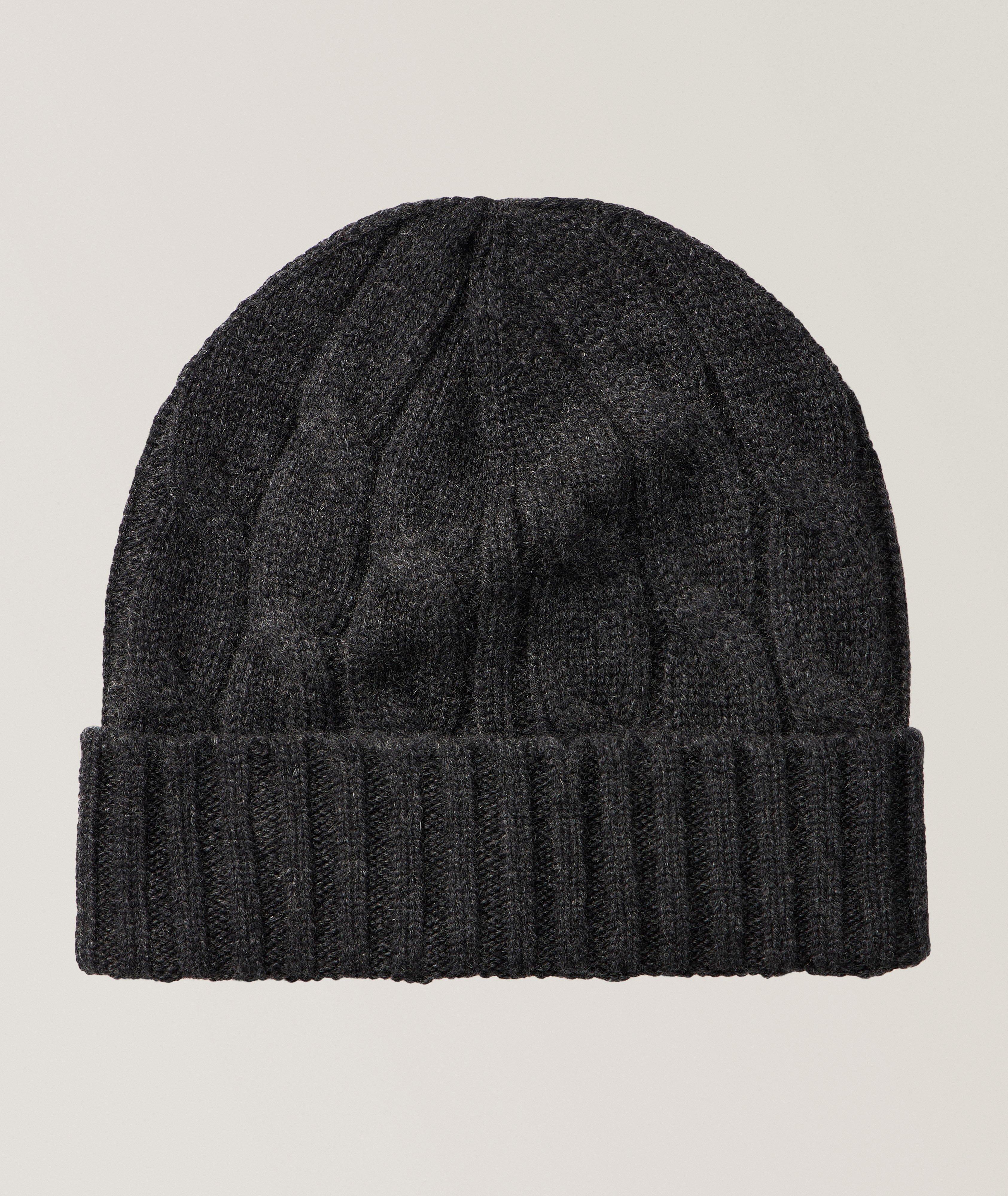 Gran Sasso Cable Knit Cashmere Beanie 