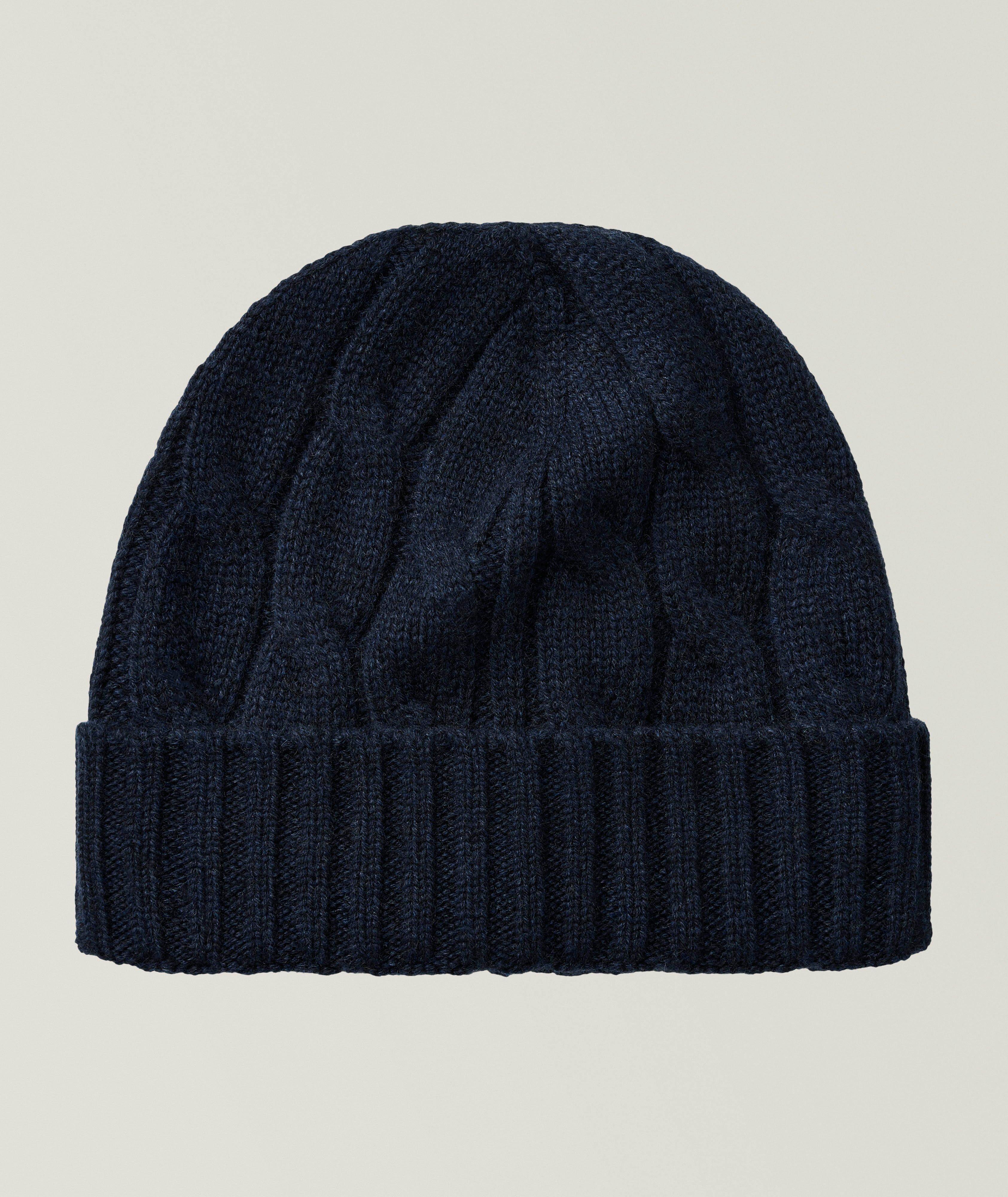 Gran Sasso Cable Knit Cashmere Beanie 