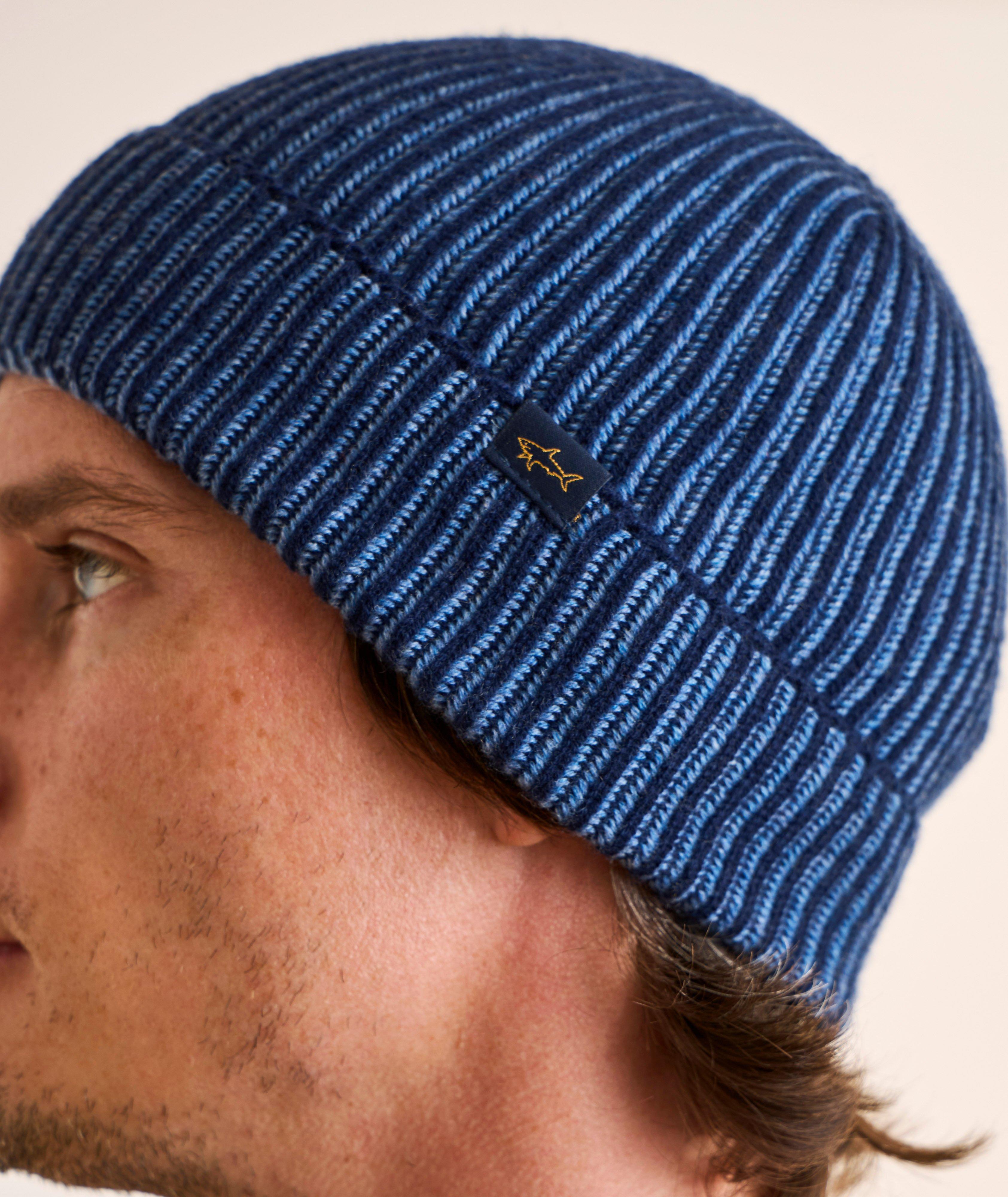 Paul & Shark Riviera Ribbed Wool-Cashmere Beanie | Hats | Harry Rosen