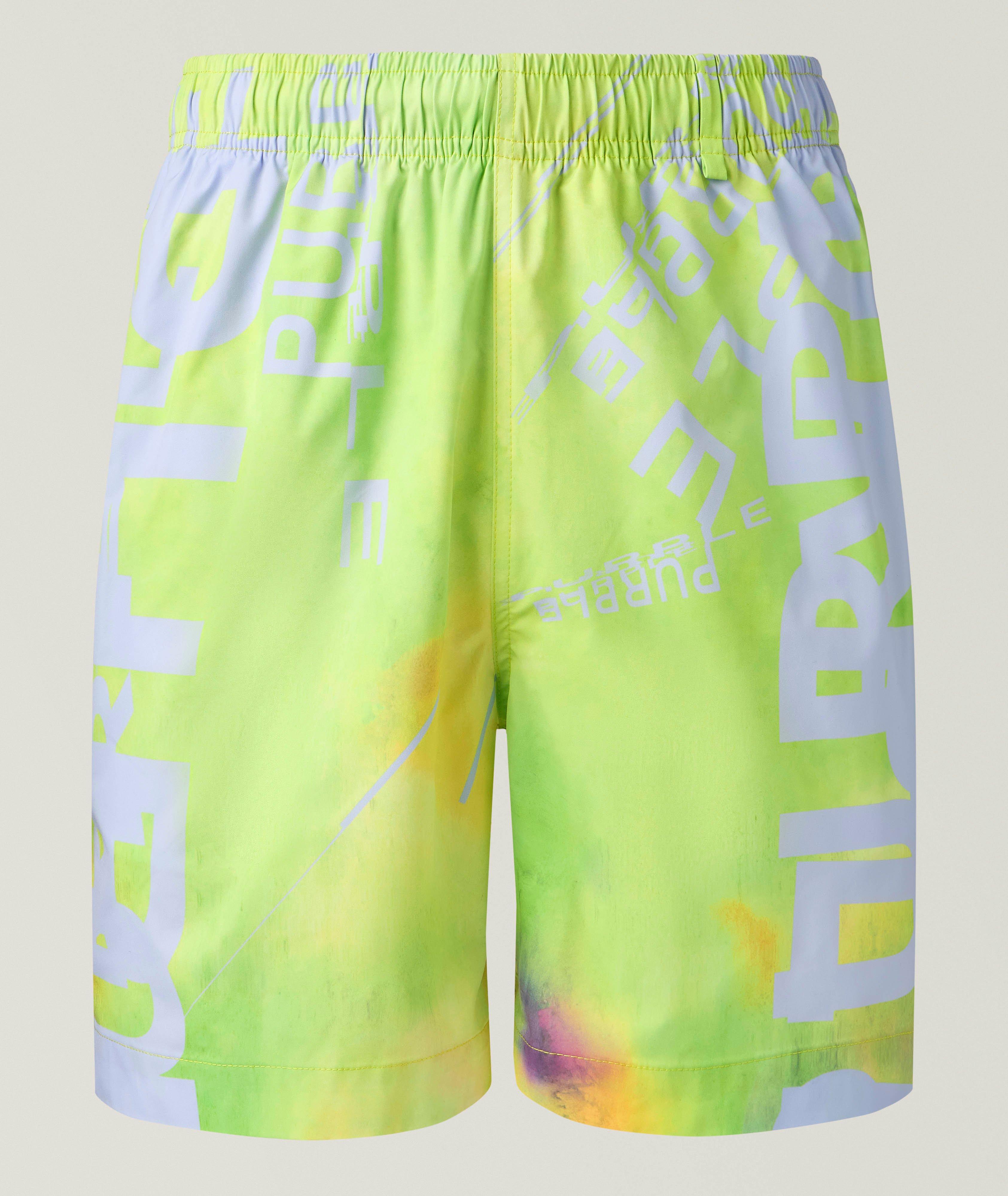 Purple Brand Short de bain graphique logo Gateway