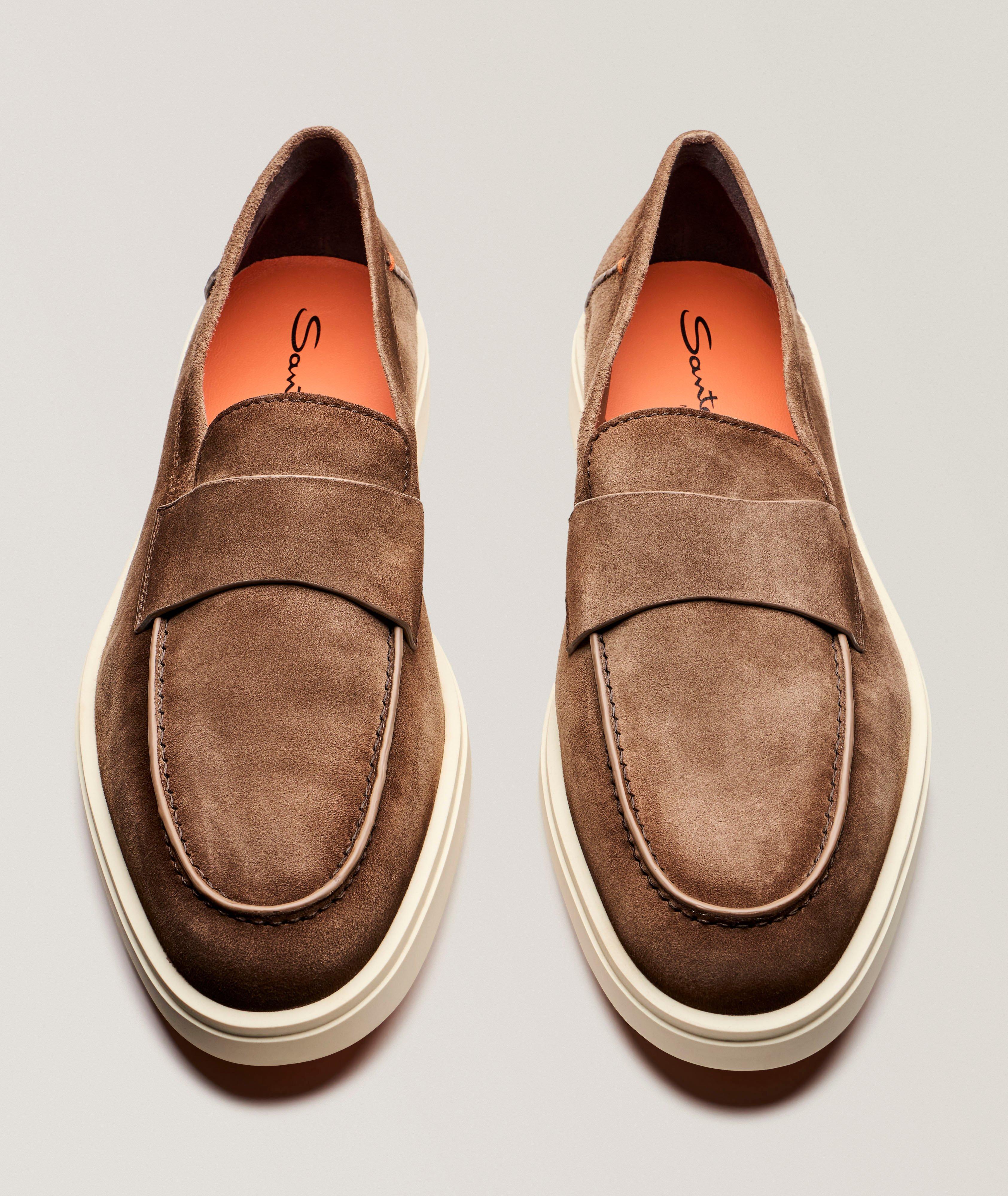 Revolve Suede Penny Loafers image 1