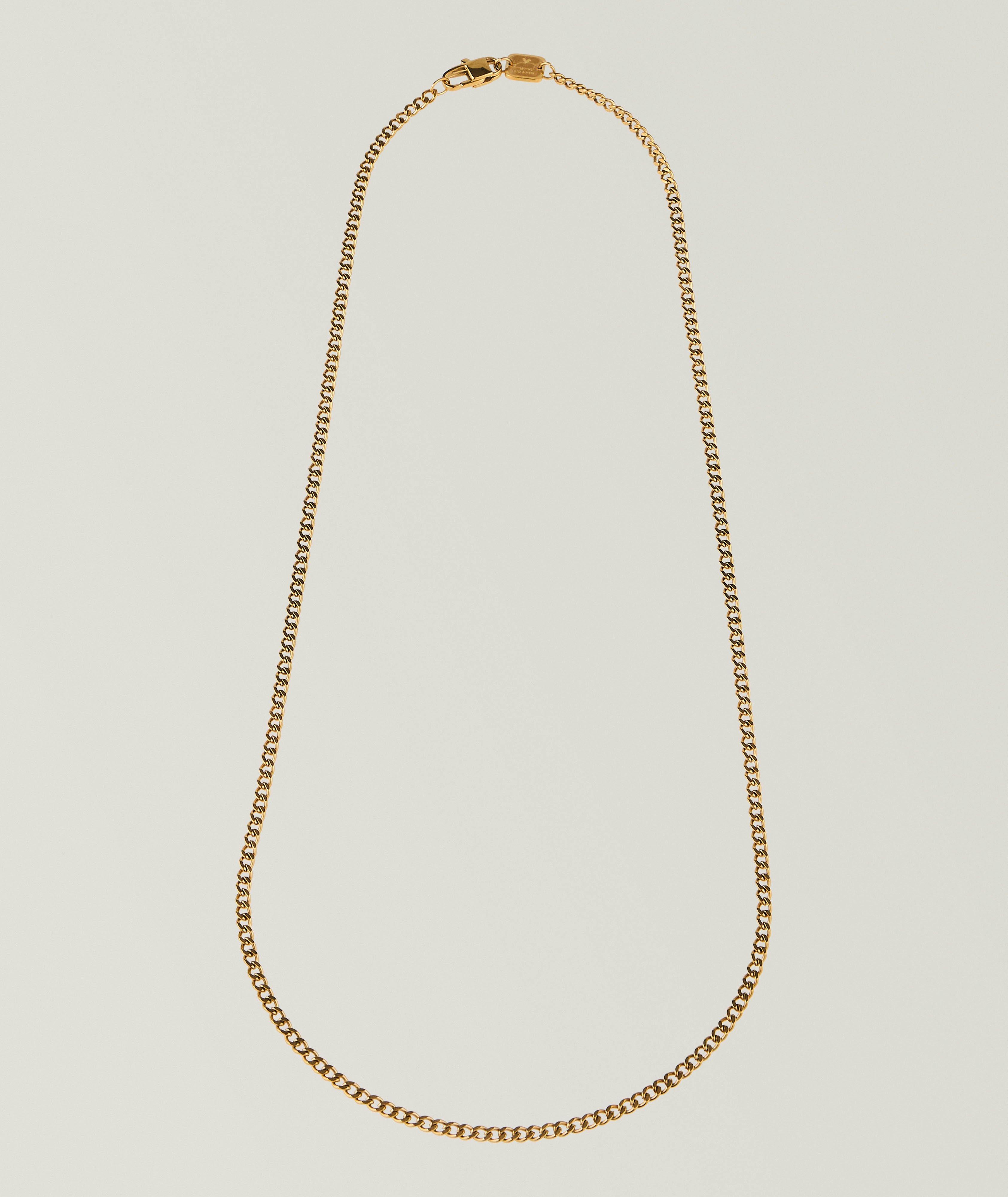 Pig & Hen Curb Chain Necklace