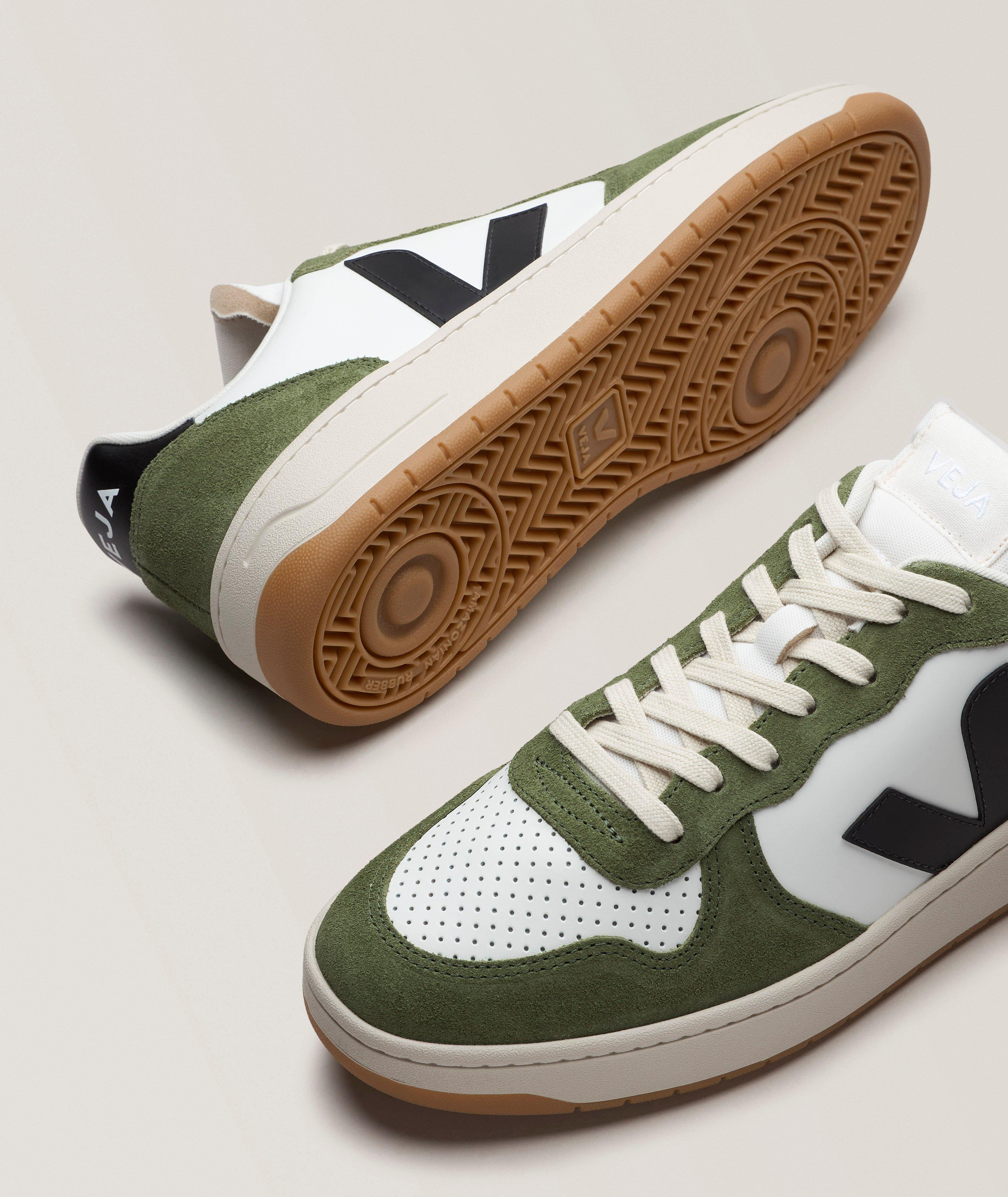 V-10 Logo Leather Sneakers image 3