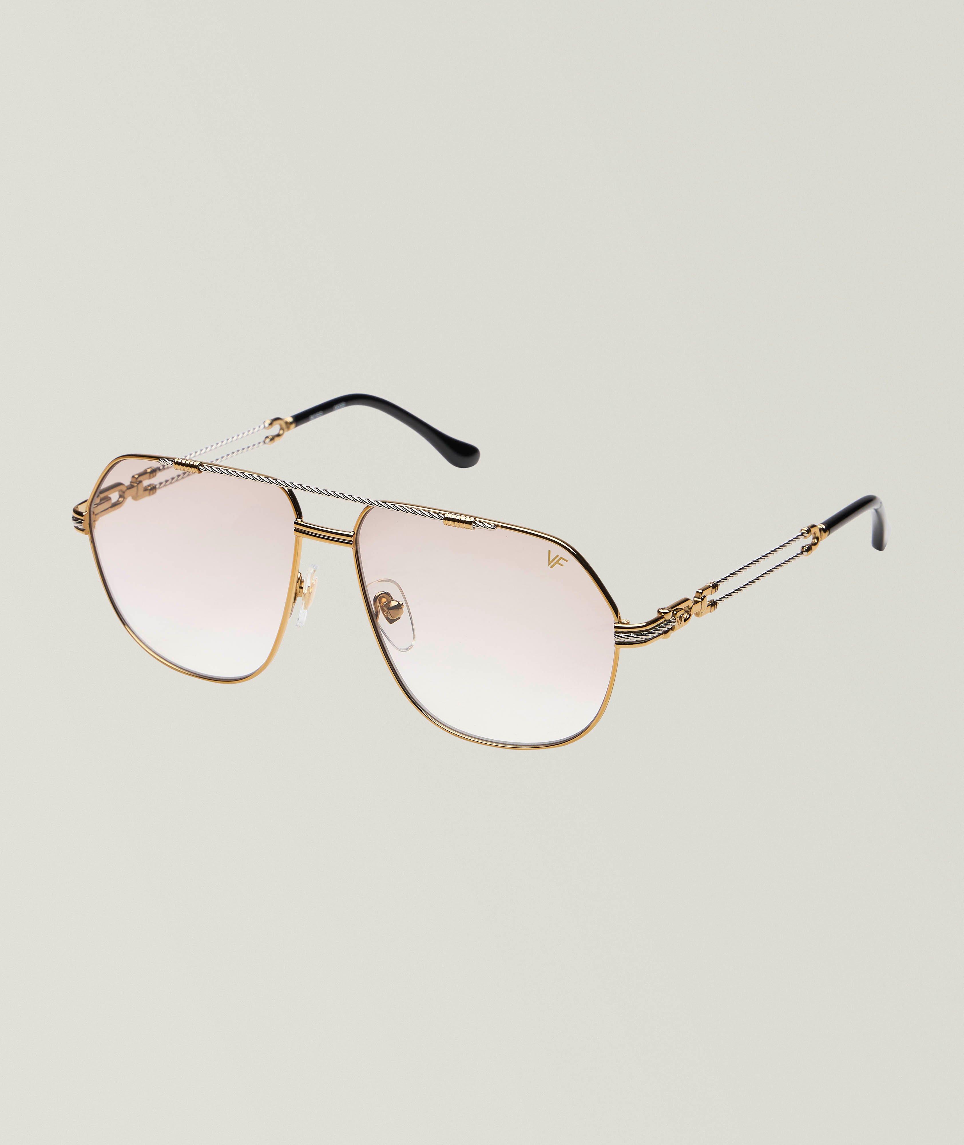 Vintage Frames Boss Double Rope 18KT Pilot Sunglasses