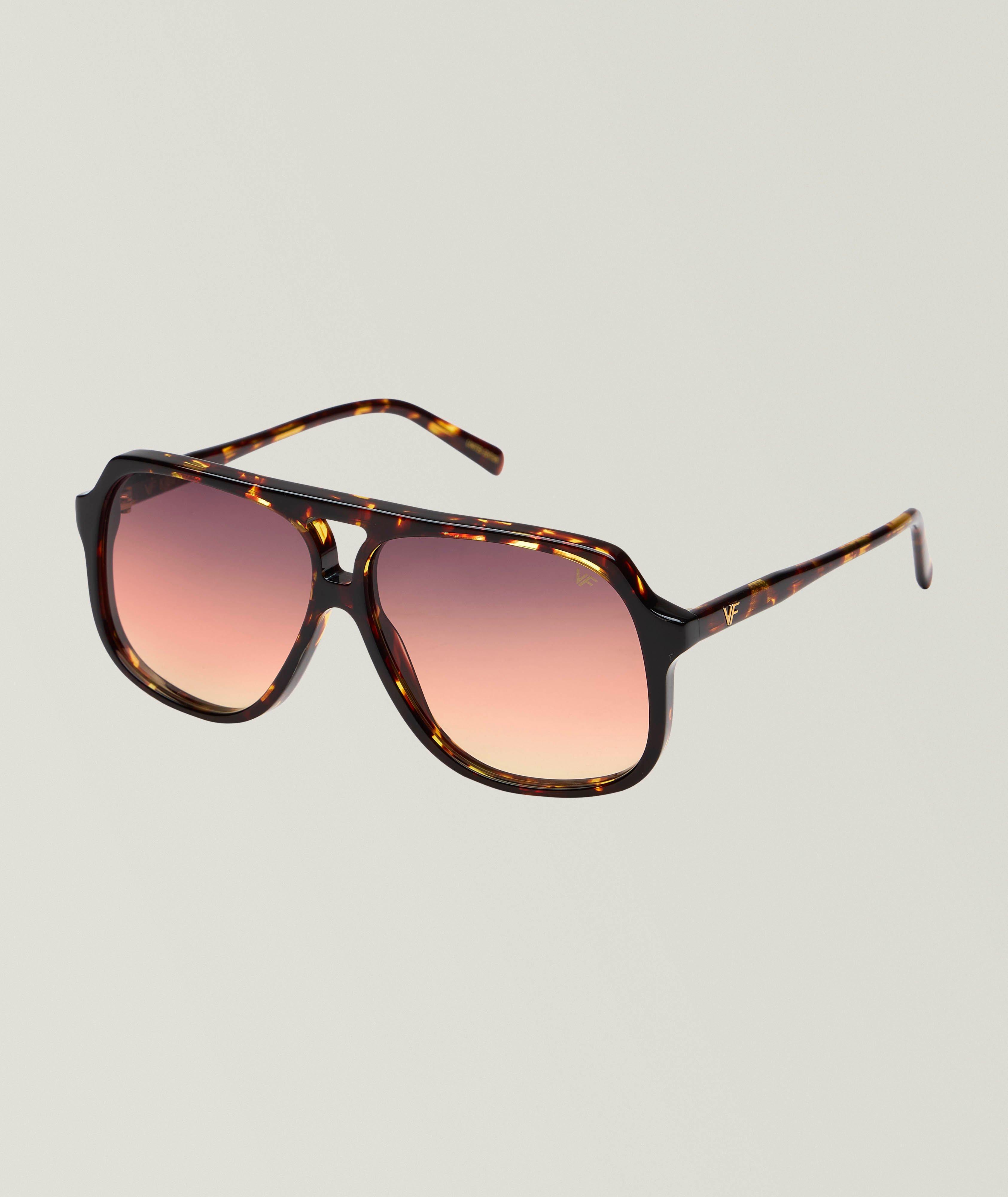 Lunettes de soleil aviateur tortoise largeur roi  image 0