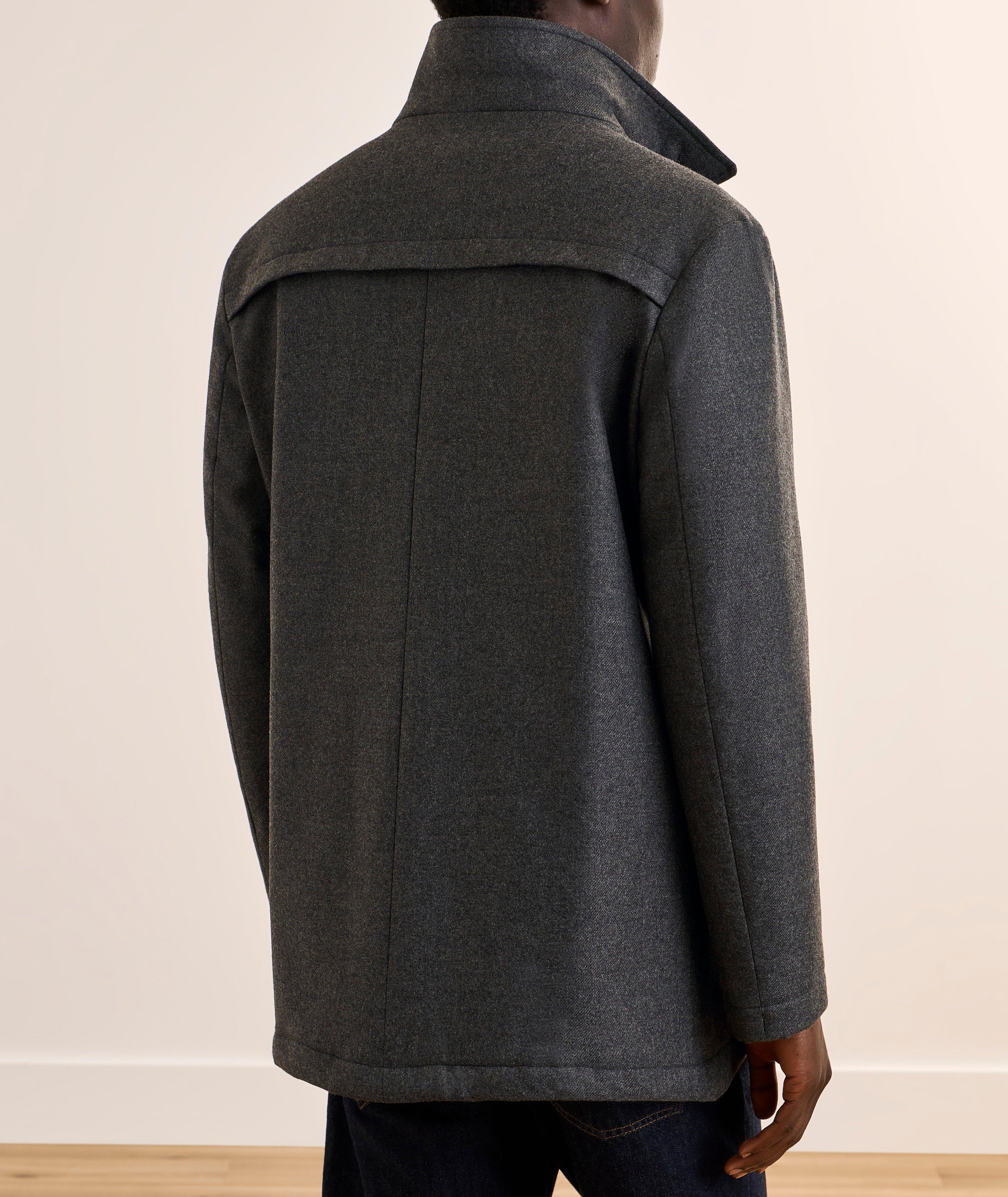 Manteau bavette Green Storm System cachemire-laine image 2