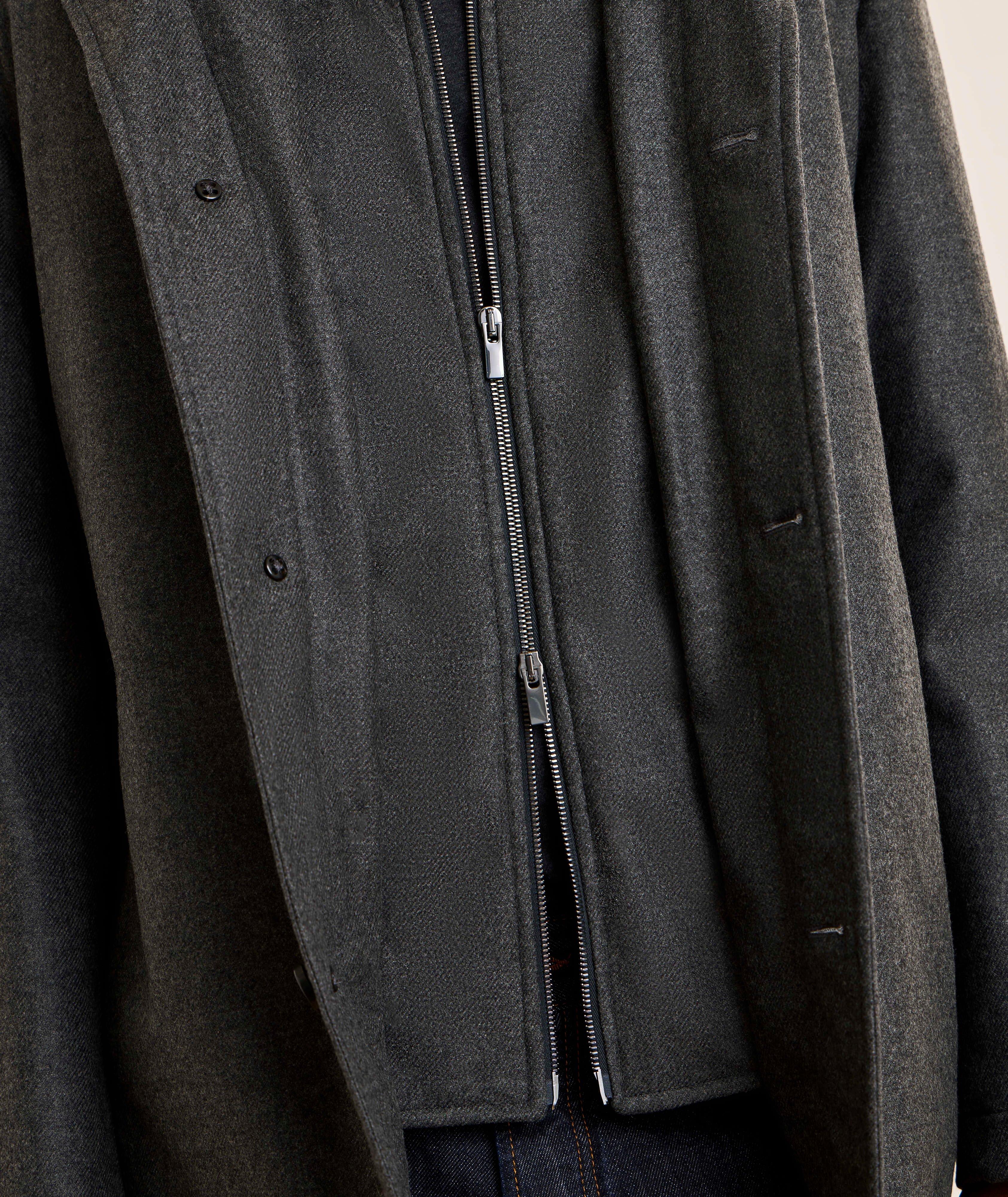 Manteau bavette Green Storm System cachemire-laine image 4