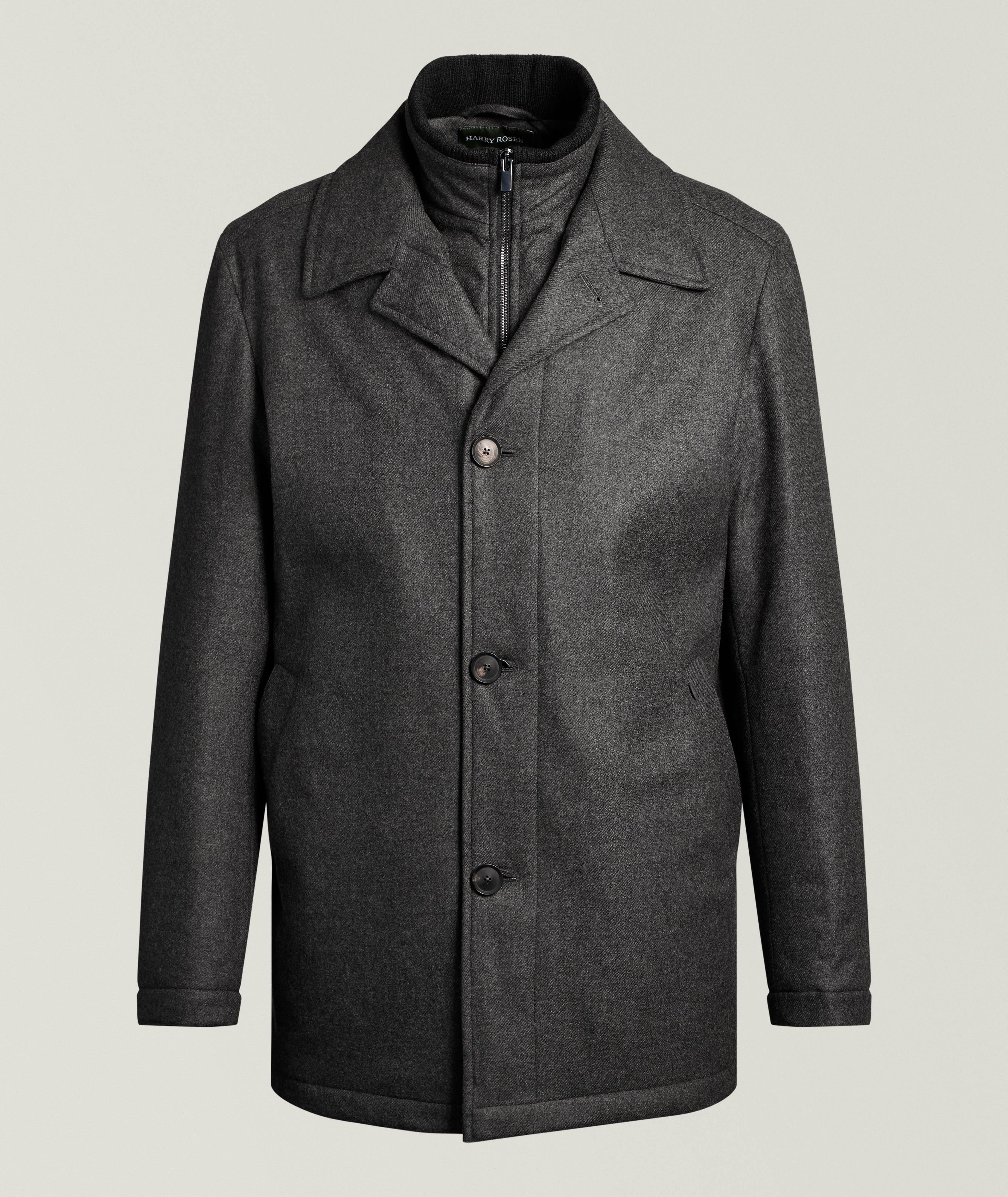 Wool-Cashmere Green Storm System Bib Coat image 0