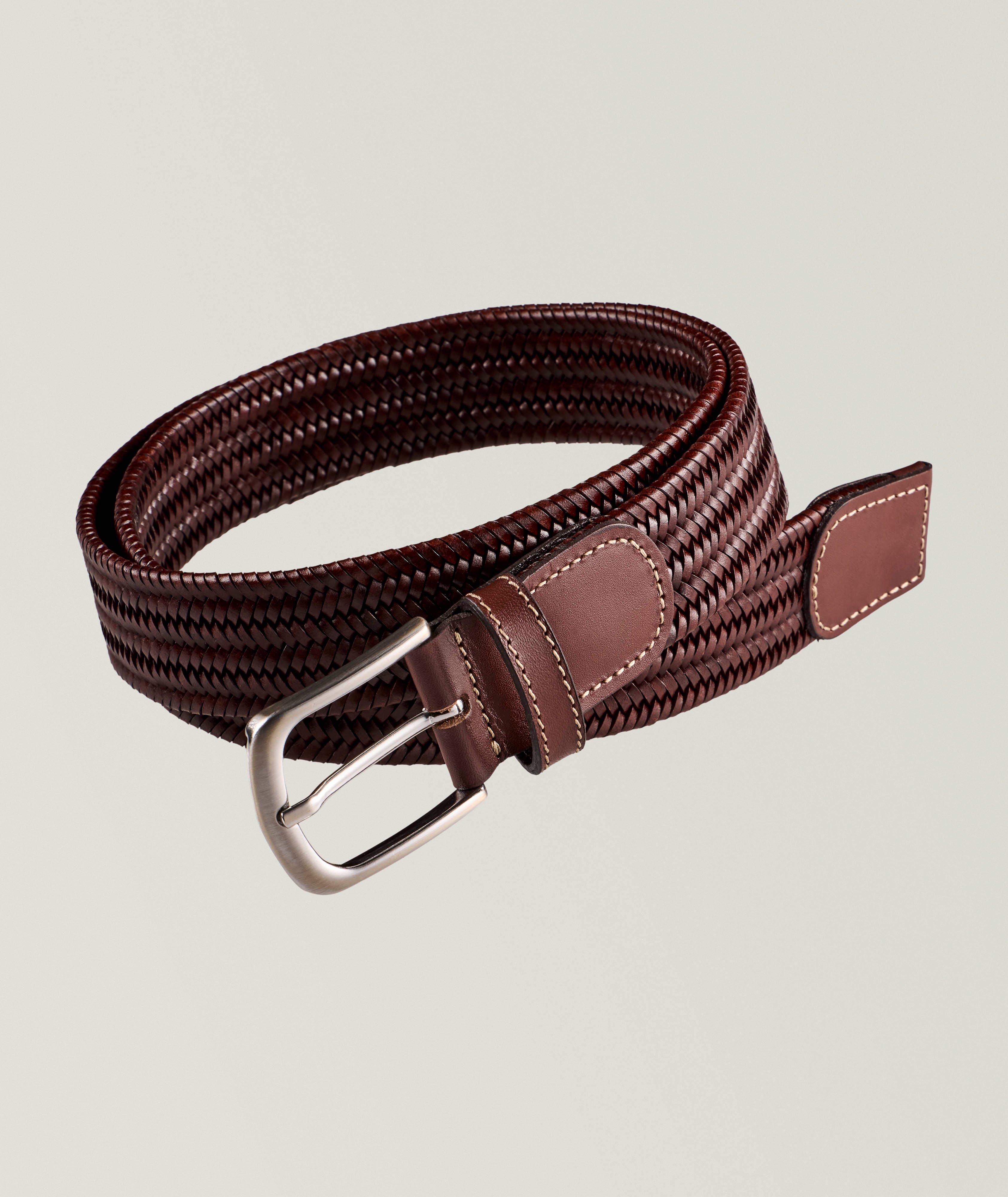 Stretch Woven Leather Belt image 0