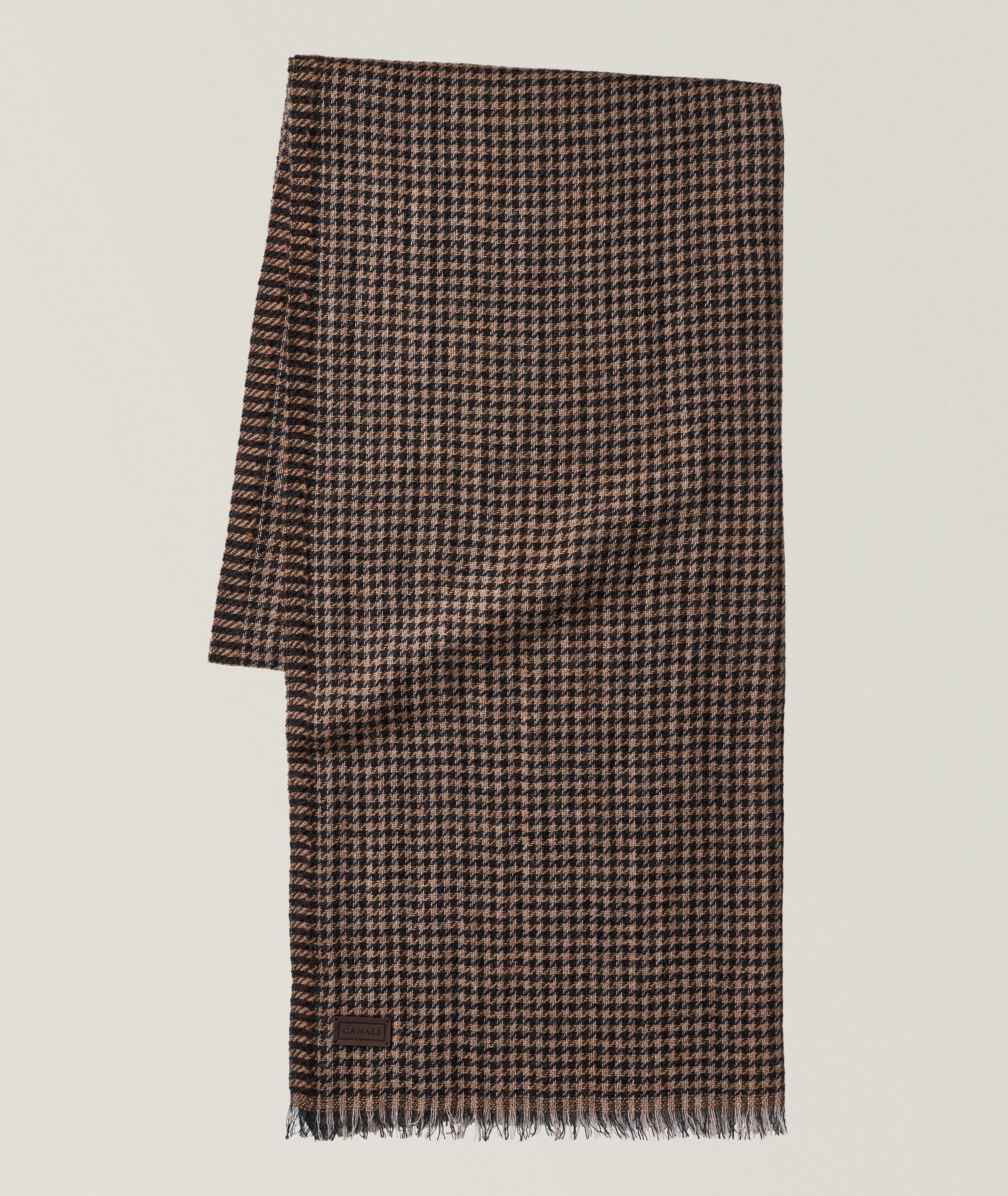 Checked Cashmere-Wool Scarf  image 0